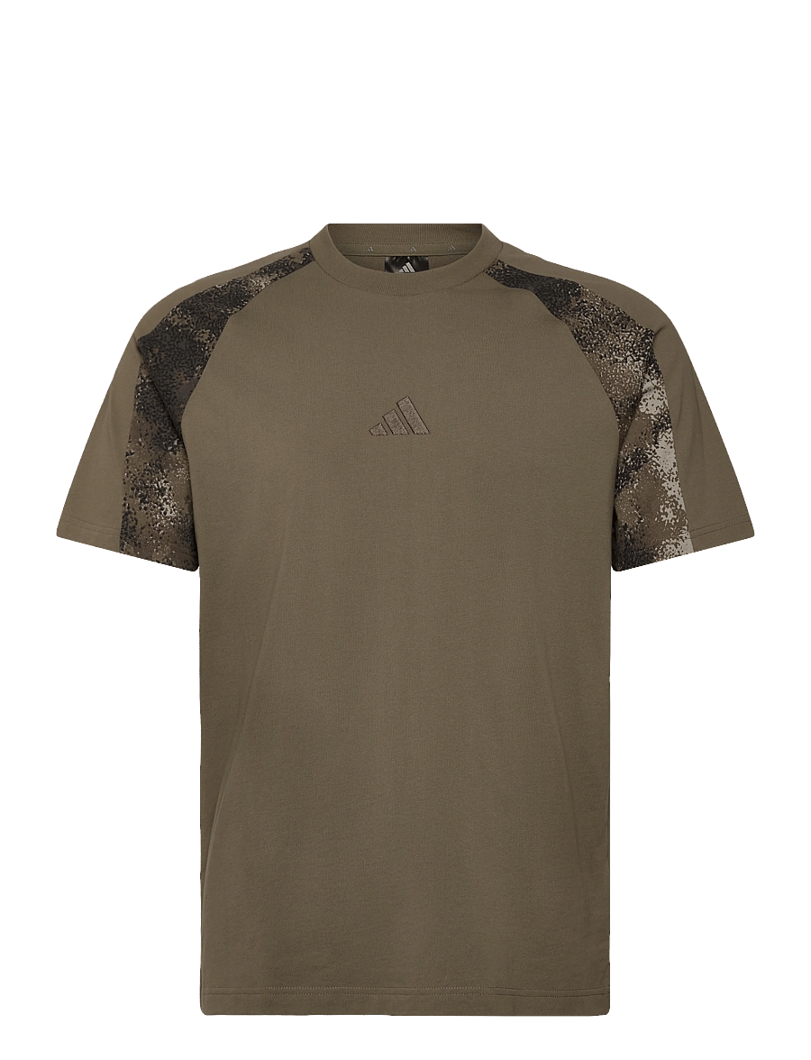adidas Sportswear - M CAMO PRINT TE - t-shirts - olistr/multco - 0