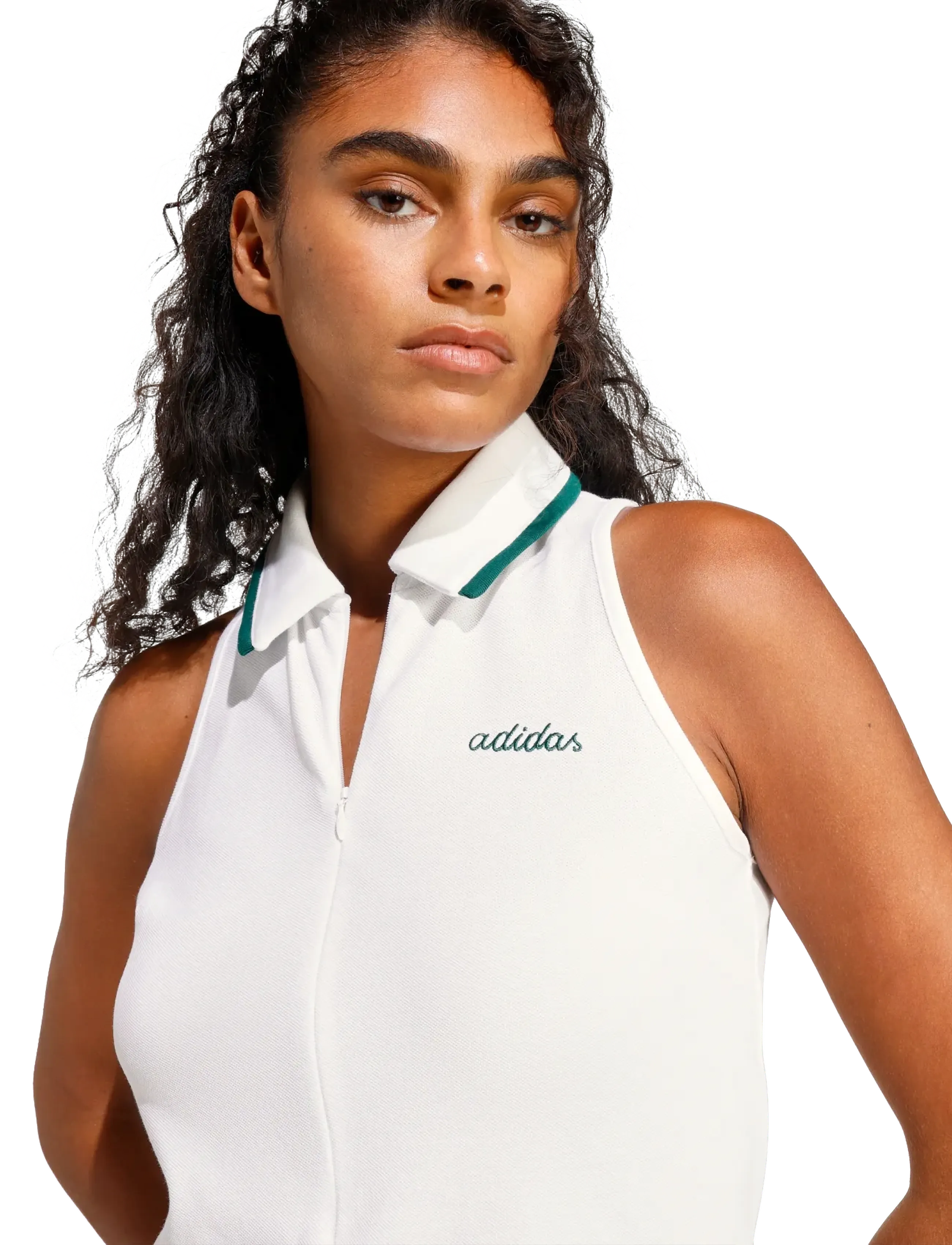 adidas Sportswear - W CP DRE - kleidid ja seelikud - white/cgreen - 4