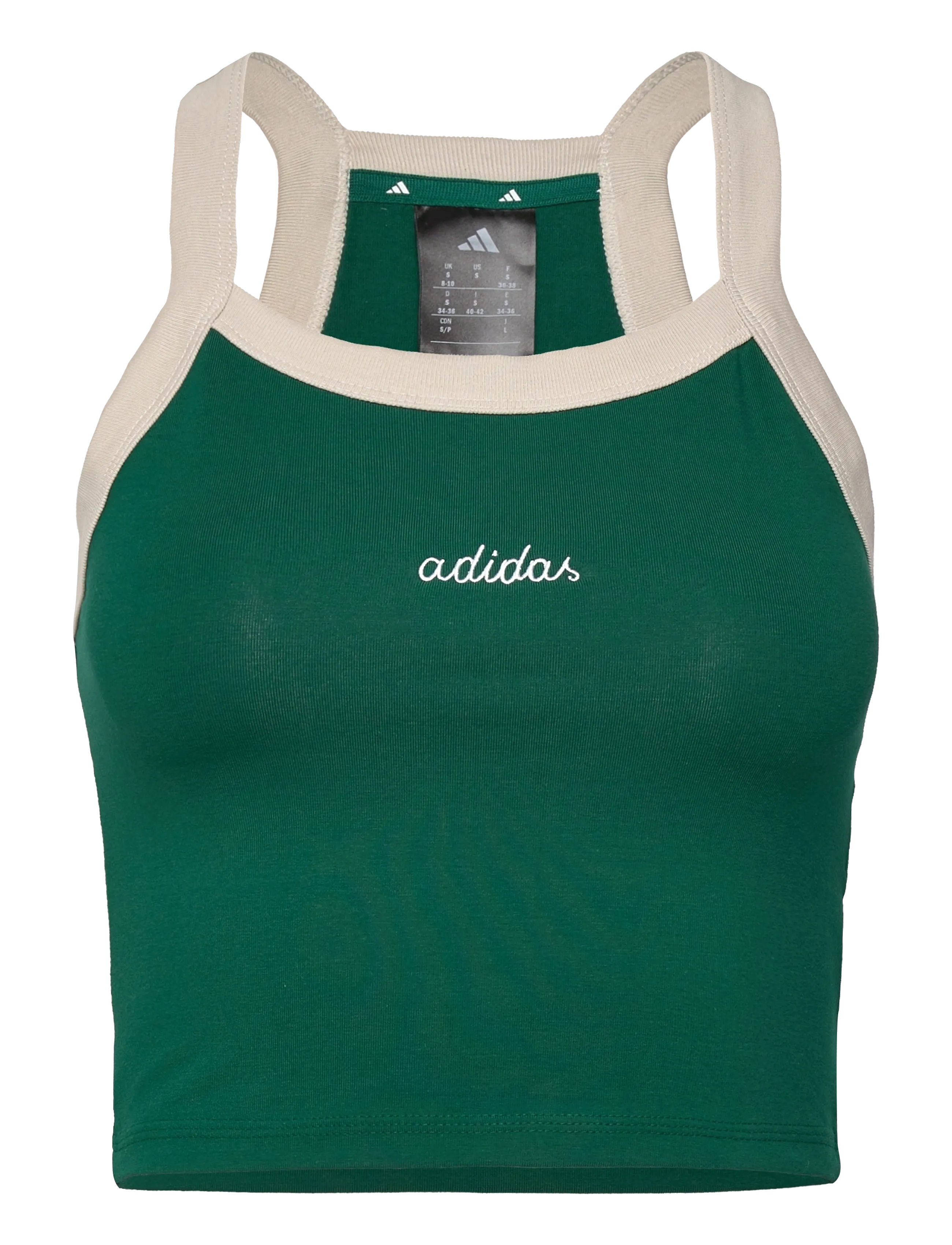 adidas Sportswear W CP TANK - adidas - CGREEN/WHITE / green