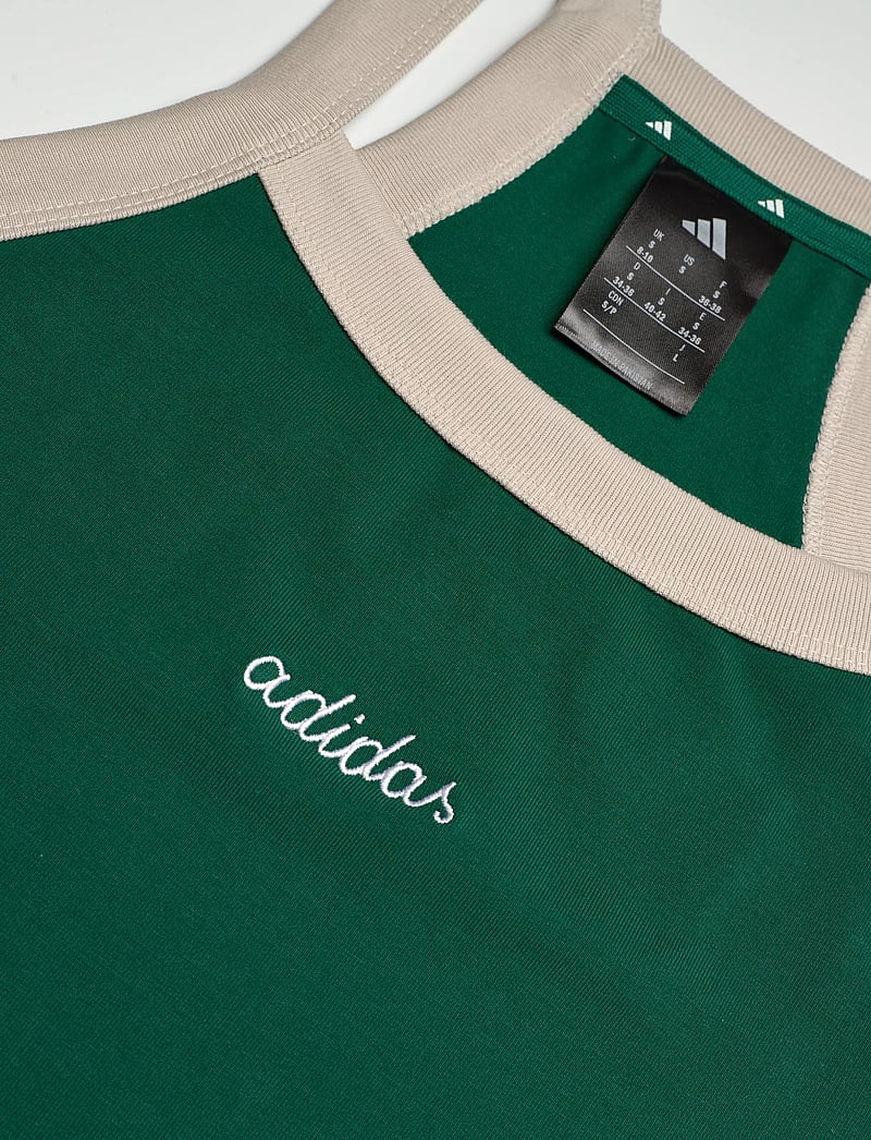 adidas Sportswear - W CP TANK - crop tops - cgreen/white - 2