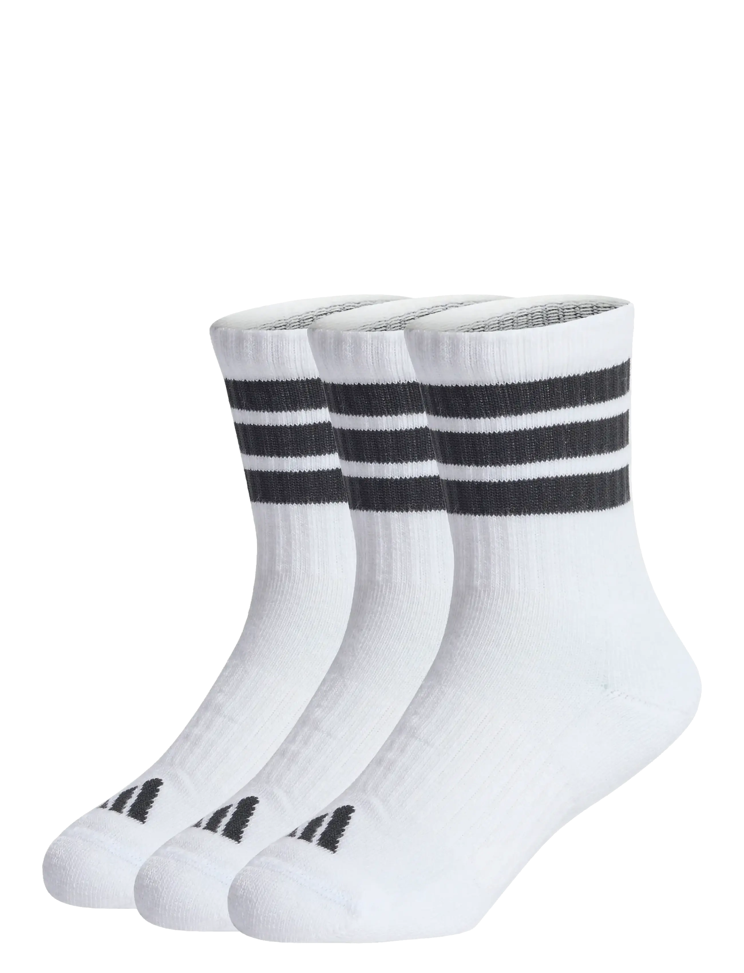 adidas Sportswear - 3S KD C CRW 3P - strümpfe - white/black/black - 0