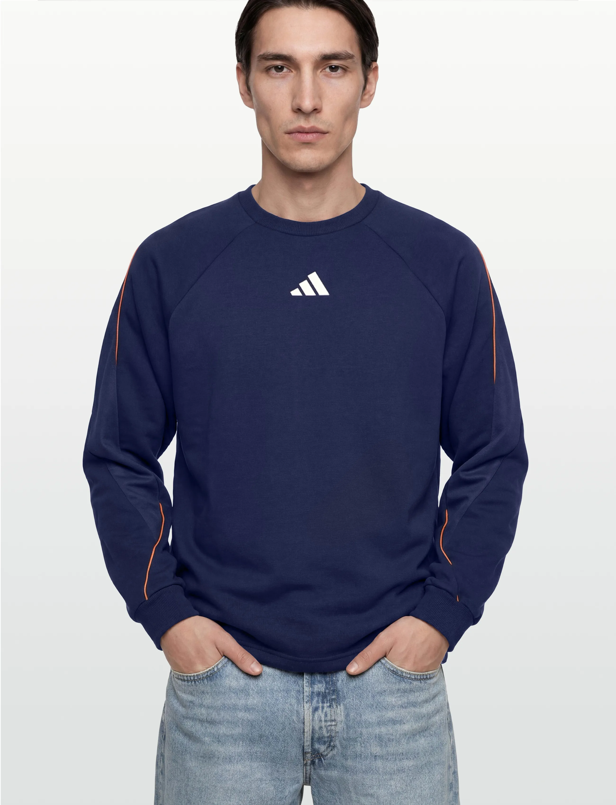 adidas Sportswear - M STADIUM CRW - sweatshirts - dkblue/owhite/puor - 3