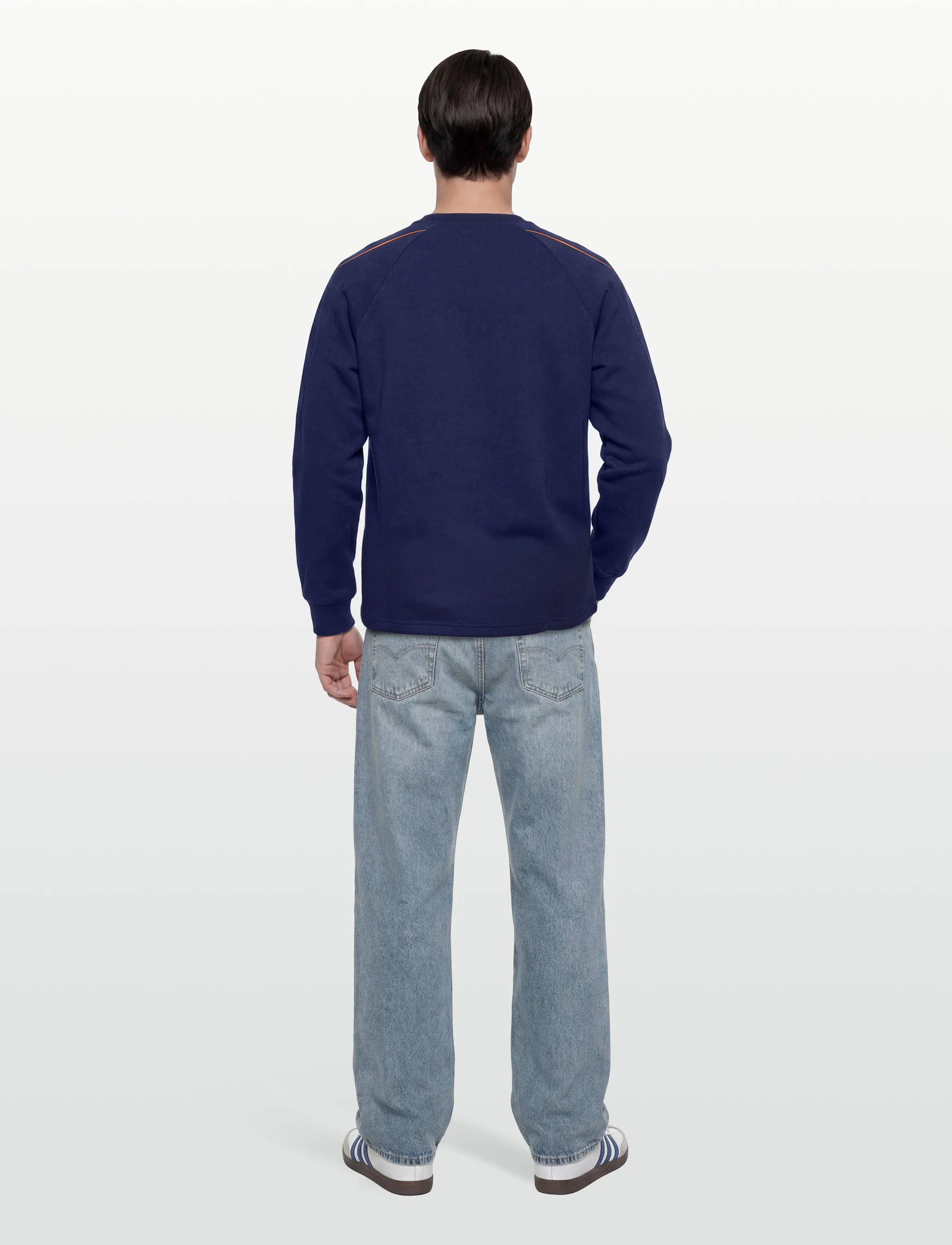 adidas Sportswear - M STADIUM CRW - sweatshirts - dkblue/owhite/puor - 4