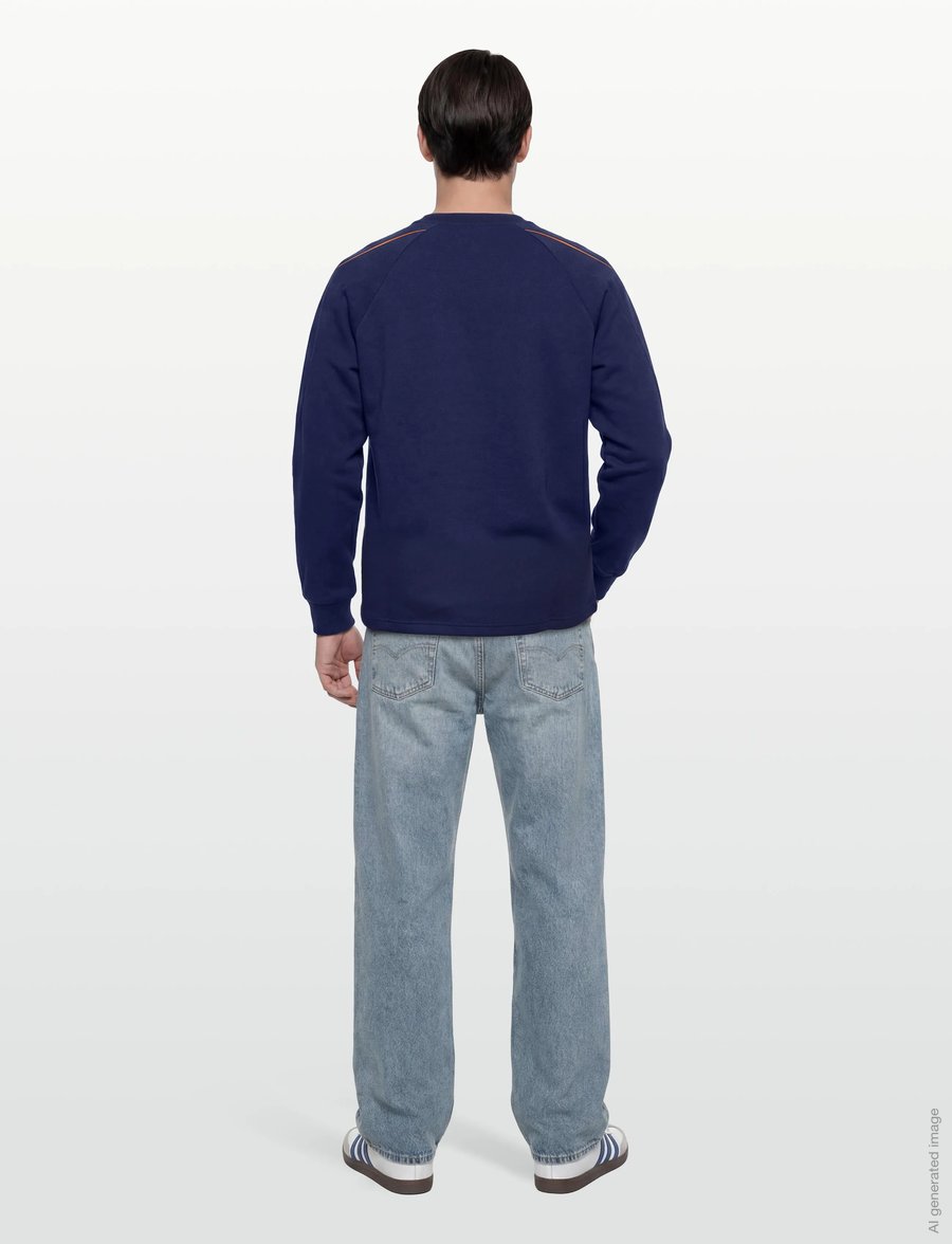 adidas Sportswear - M STADIUM CRW - sweatshirts - dkblue/owhite/puor - 4