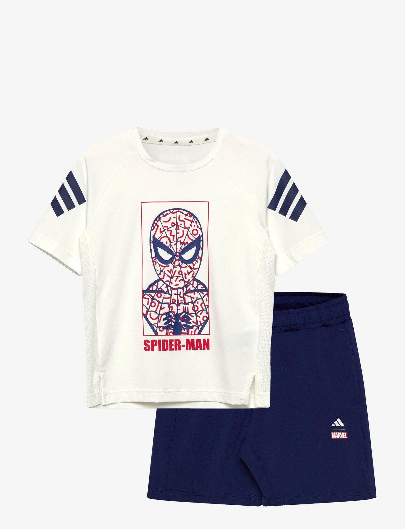 adidas Sportswear - LK MRVL SM TSET - matchende sæt - owhite/dkblue - 0