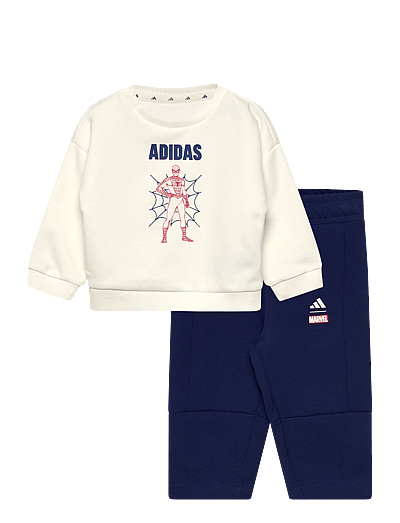 adidas Sportswear I MRVL SM JOG - Joggingsæt - OWHITE/DKBLUE / navy