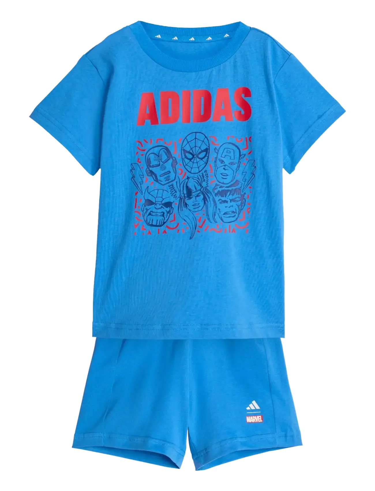 adidas Sportswear I MRVL AV T SET - Riided - RAYBLU/OWHITE / blue