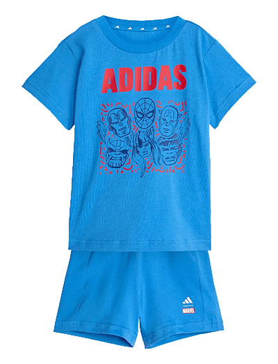 adidas Sportswear I MRVL AV T SET - 2-teilige Sets - RAYBLU/OWHITE / blue