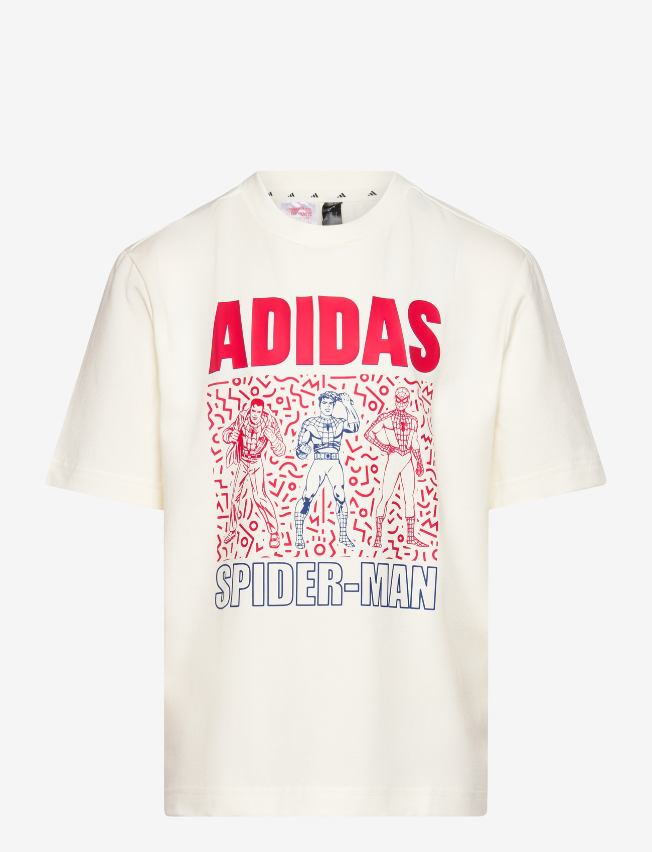 adidas Sportswear - LK MRVL SM T - kortärmade t-shirts - owhite/dkblue - 0