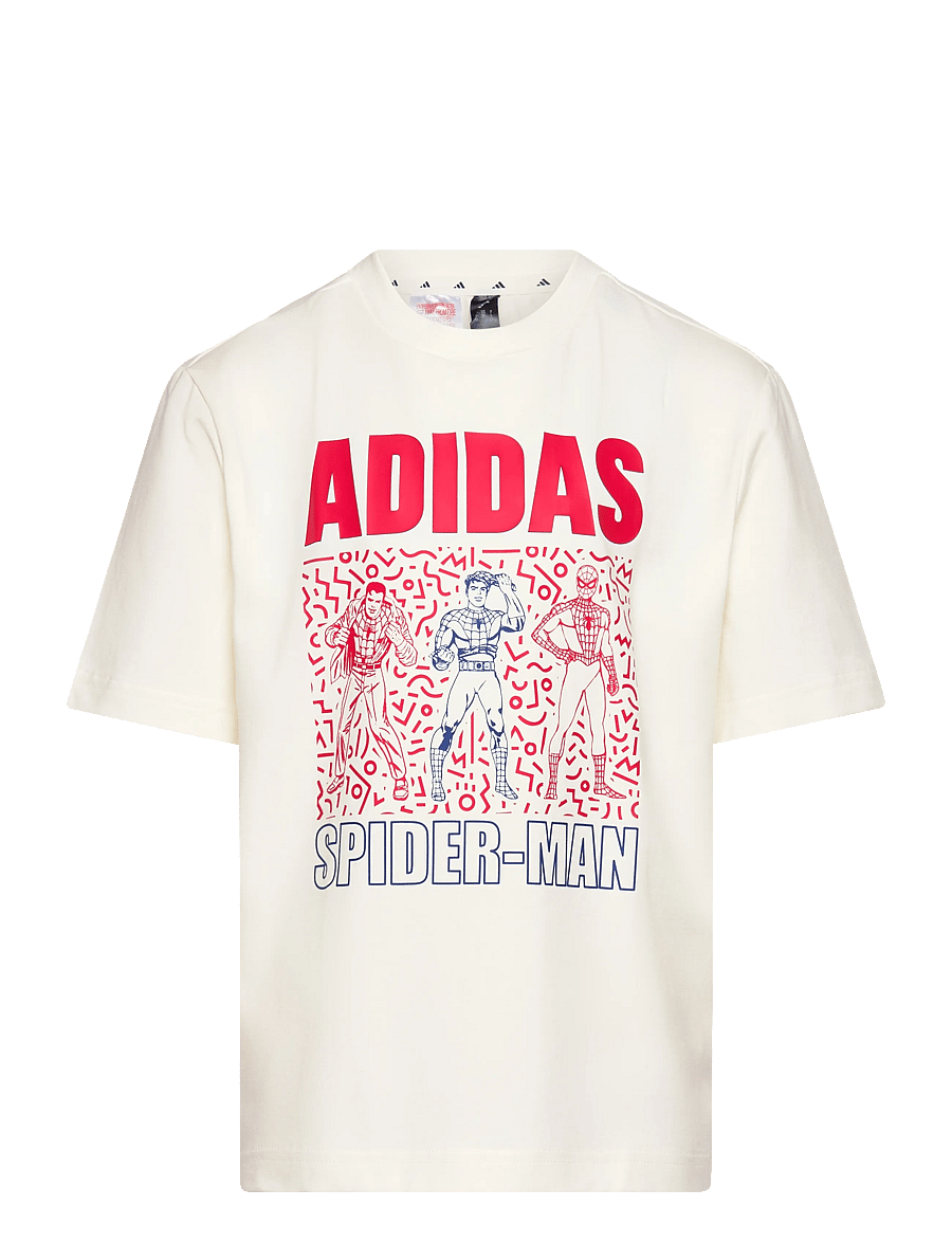 adidas Sportswear - LK MRVL SM T - kortærmede t-shirts - owhite/dkblue - 0