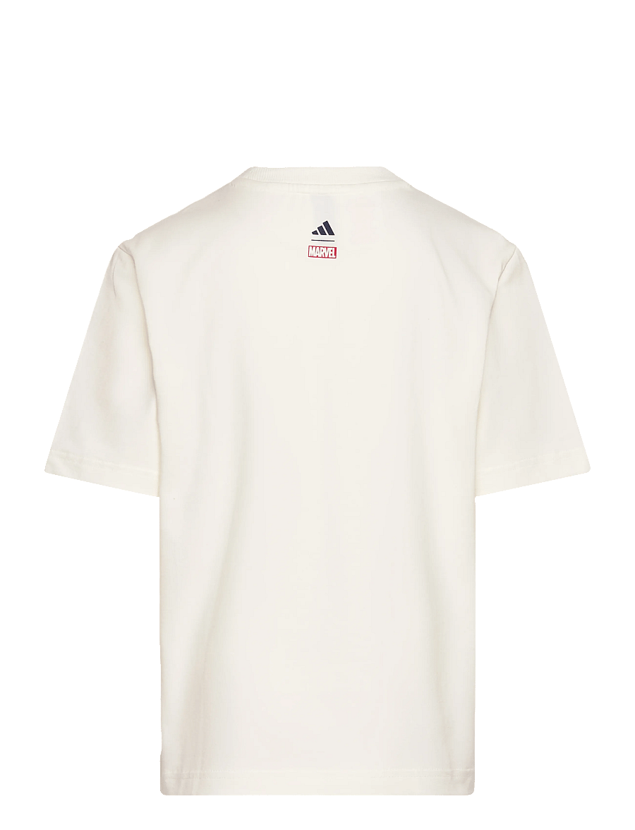 adidas Sportswear - LK MRVL SM T - kortærmede t-shirts - owhite/dkblue - 1