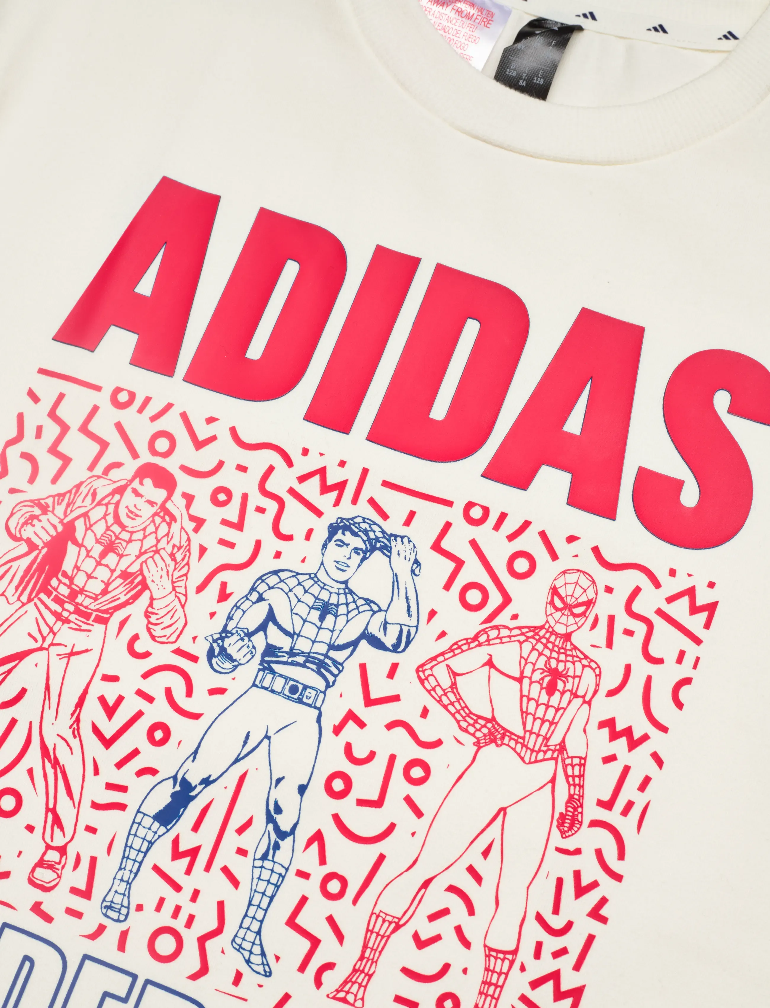 adidas Sportswear - LK MRVL SM T - kortærmede t-shirts - owhite/dkblue - 2