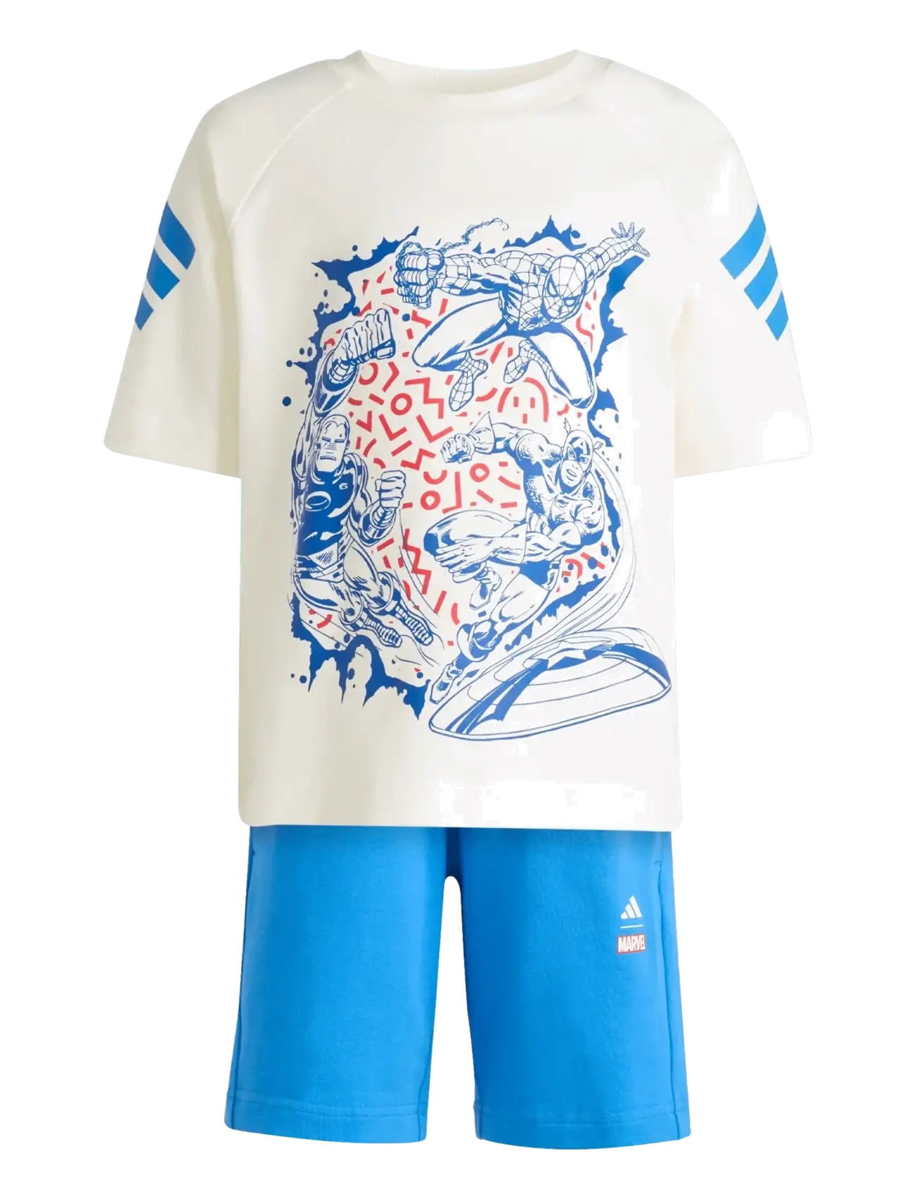 adidas Sportswear LK MRVL AV TSET - Lapsed 98–134 - OWHITE/RAYBLU / blue