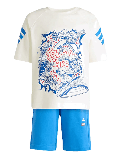 adidas Sportswear LK MRVL AV TSET - 2-teilige Sets - OWHITE/RAYBLU / blue