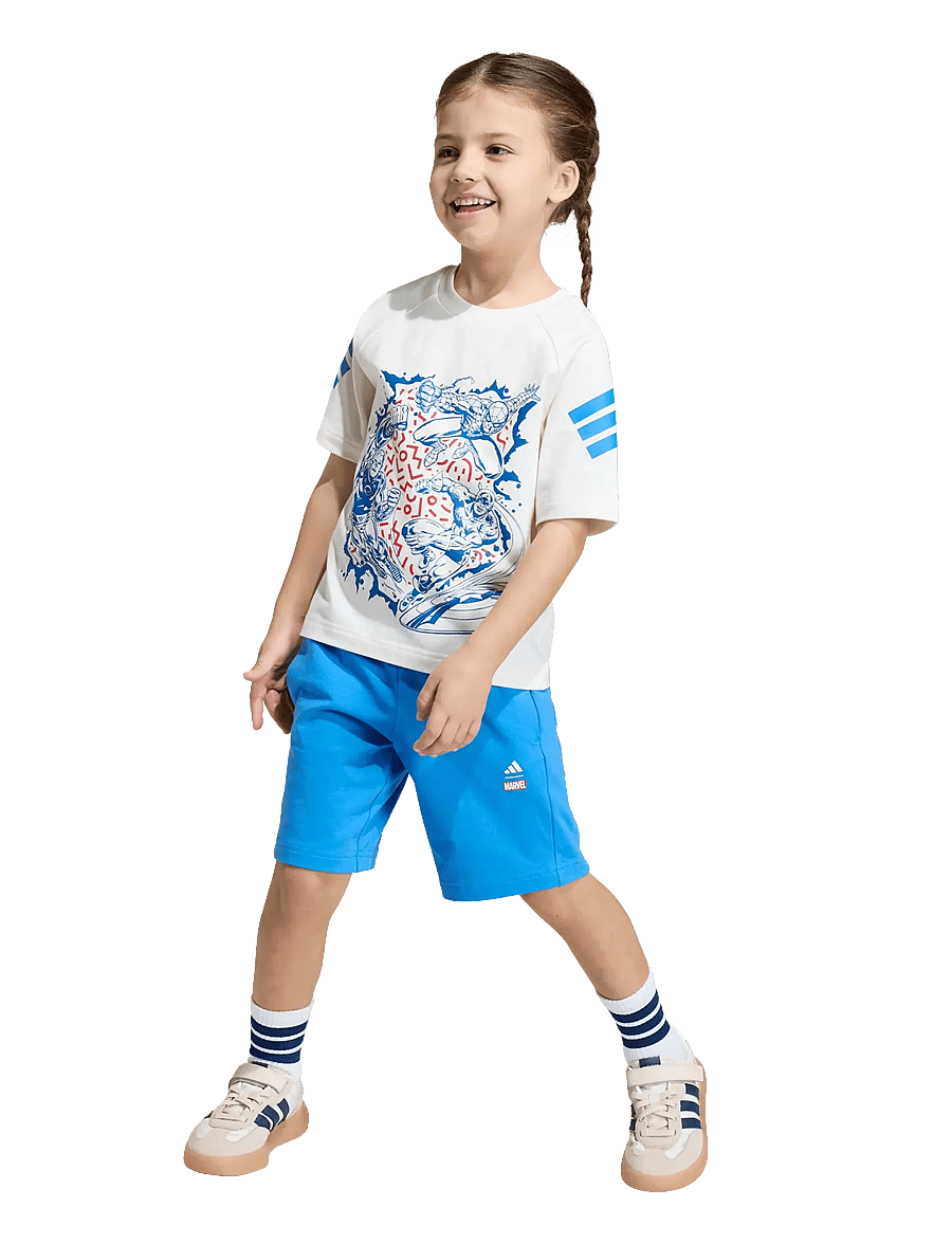 adidas Sportswear - LK MRVL AV TSET - kaksiosaiset setit - owhite/rayblu - 4
