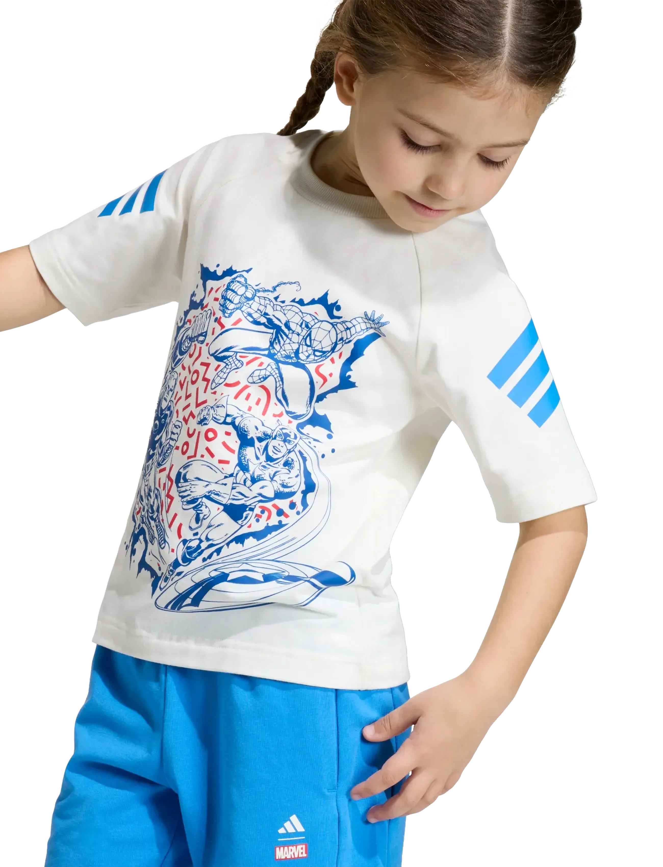 adidas Sportswear - LK MRVL AV TSET - 2-piece sets - owhite/rayblu - 5