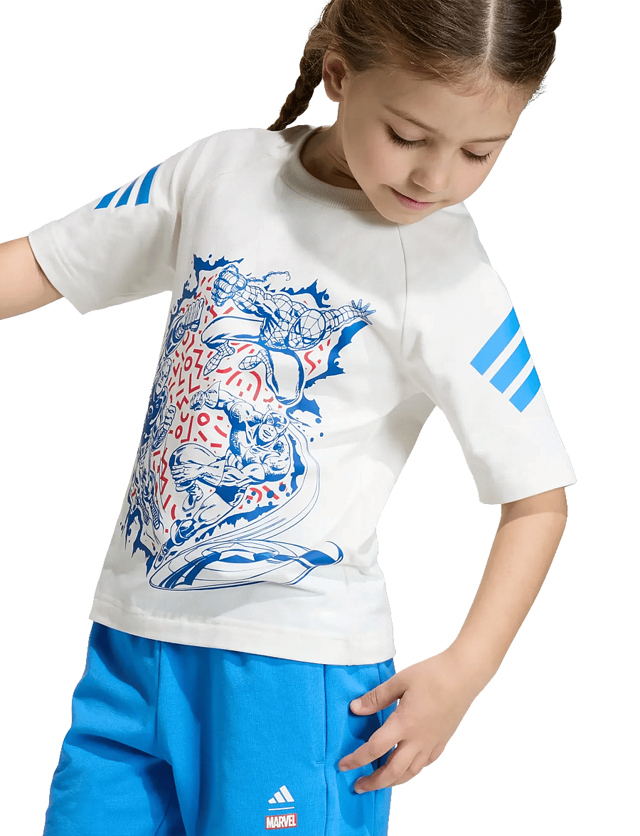adidas Sportswear - LK MRVL AV TSET - kaksiosaiset setit - owhite/rayblu - 5