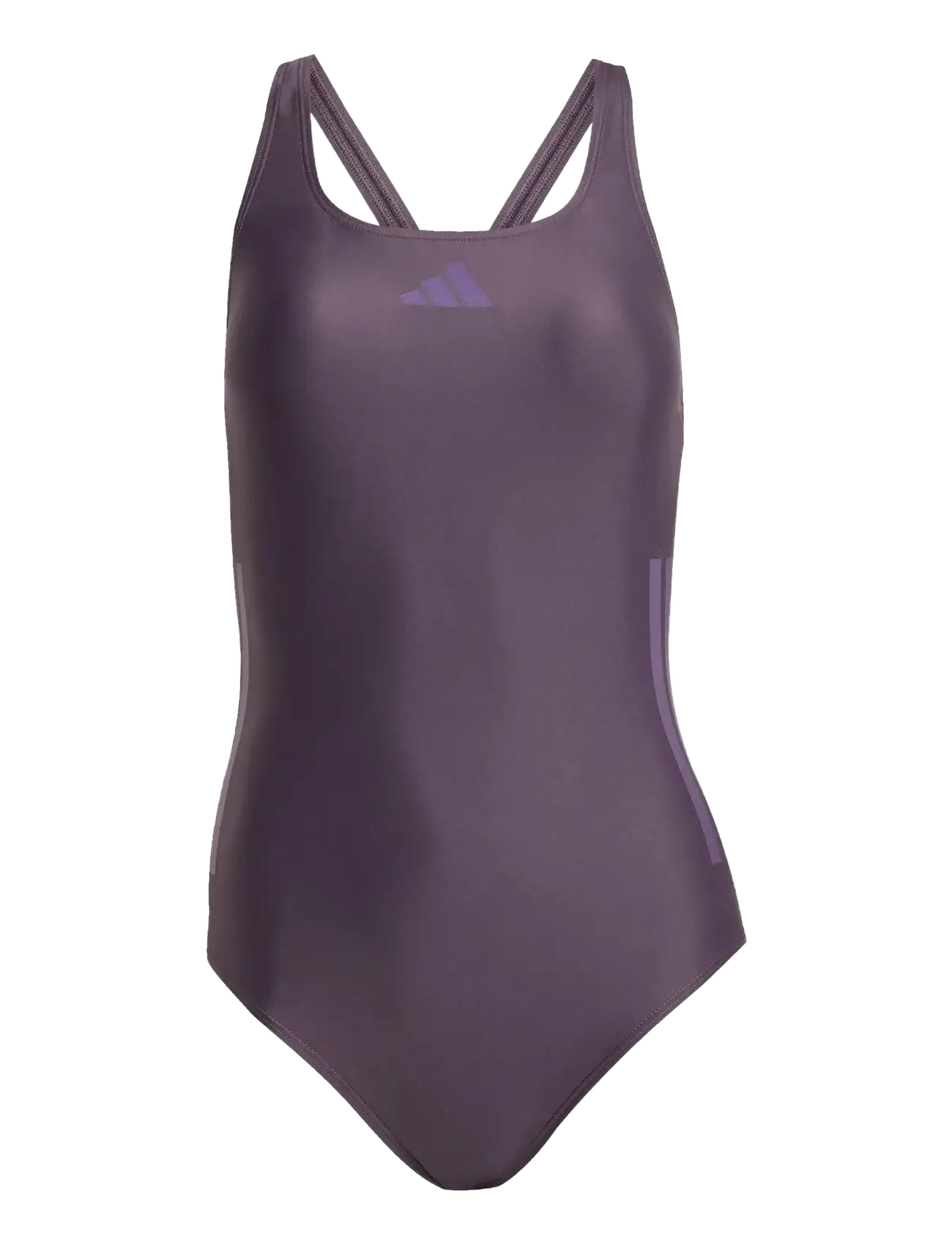 adidas Sportswear 3S BLD SWIMSUIT - Bademode - AURBLA/AURPLU / purple