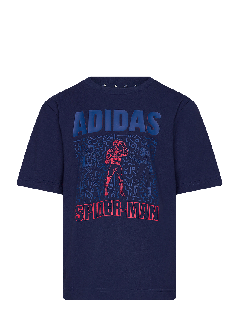 adidas Sportswear - LK MRVL SM T - kortærmede t-shirts - dkblue/owhite - 0