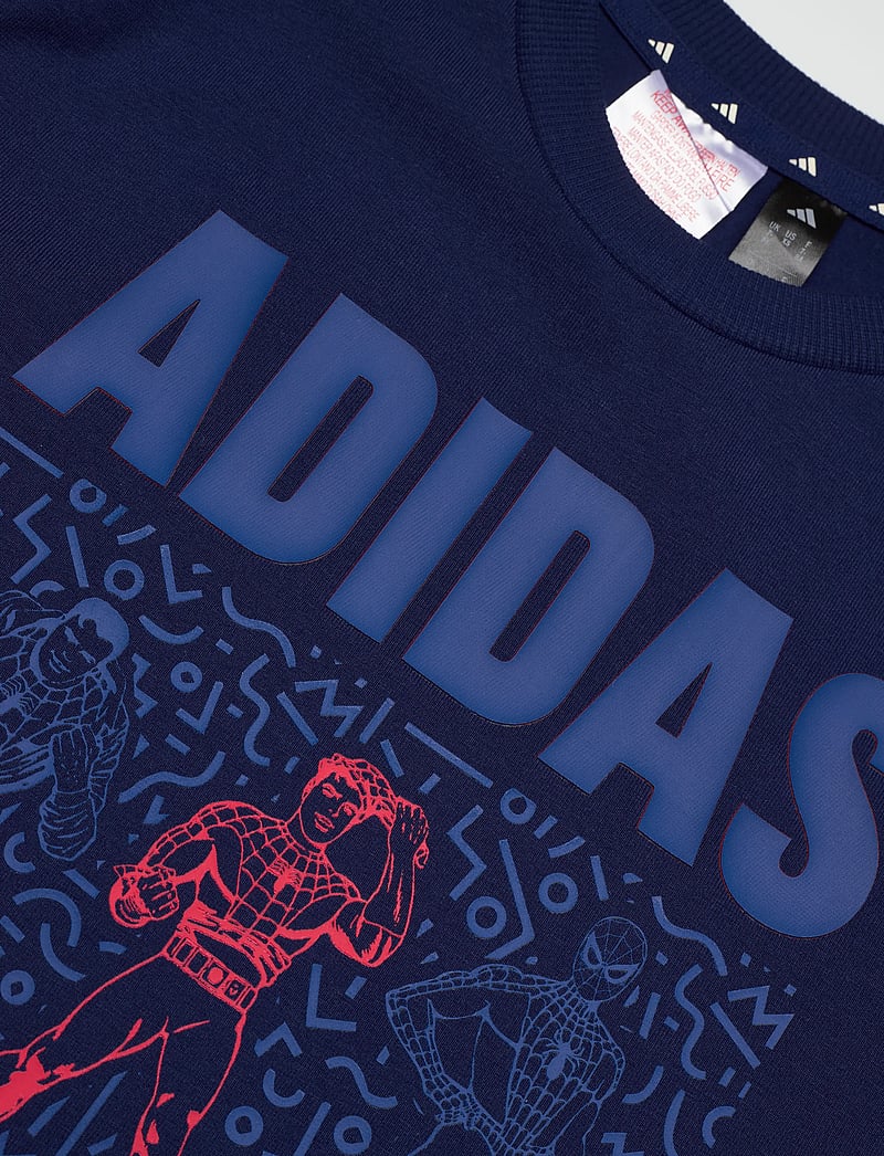 adidas Sportswear - LK MRVL SM T - kortærmede t-shirts - dkblue/owhite - 2