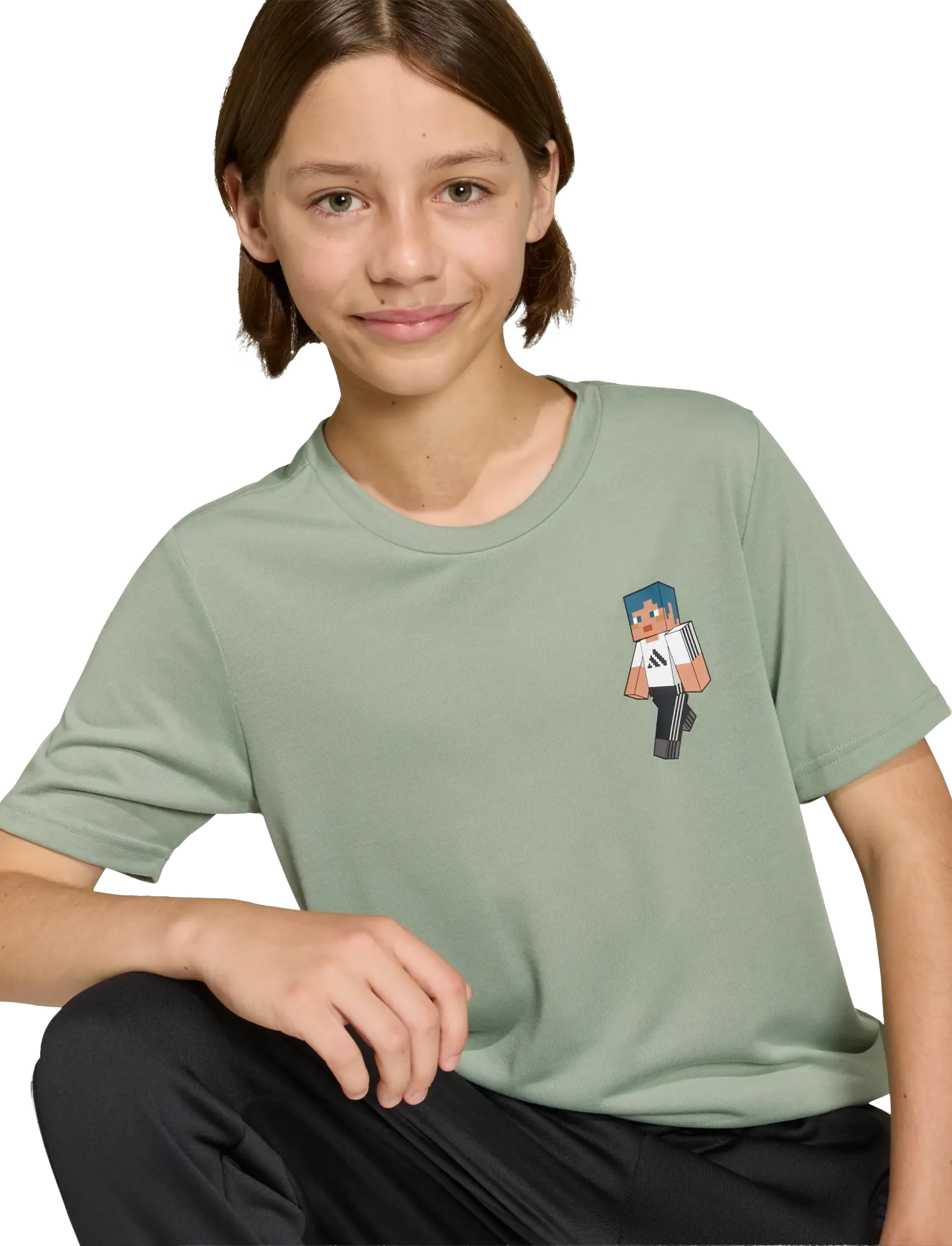 adidas Sportswear - J MC TR TEE - short-sleeved t-shirts - silgrn - 5