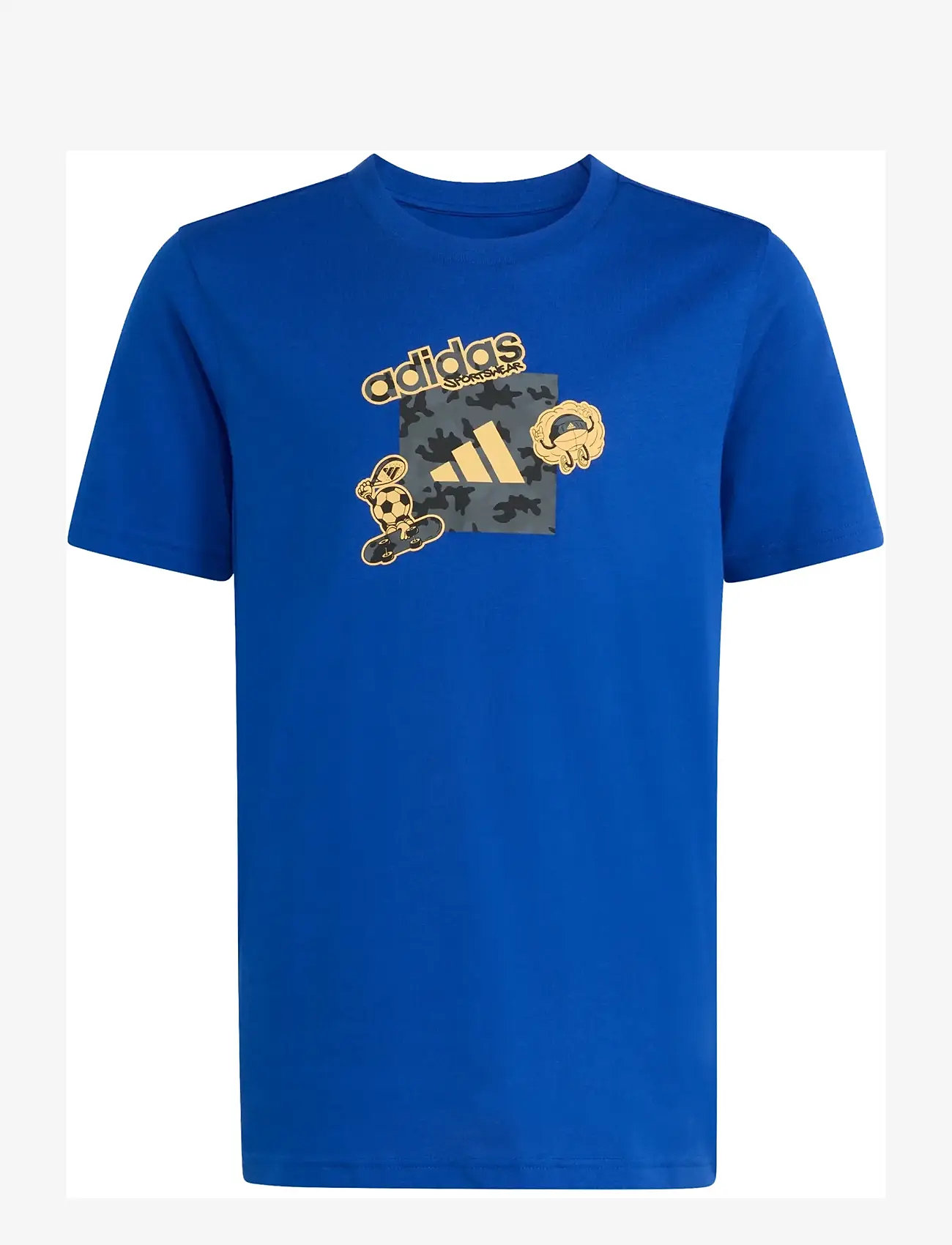 adidas Sportswear - J CAMO TRAIN T - kortærmede t-shirts - royblu - 0