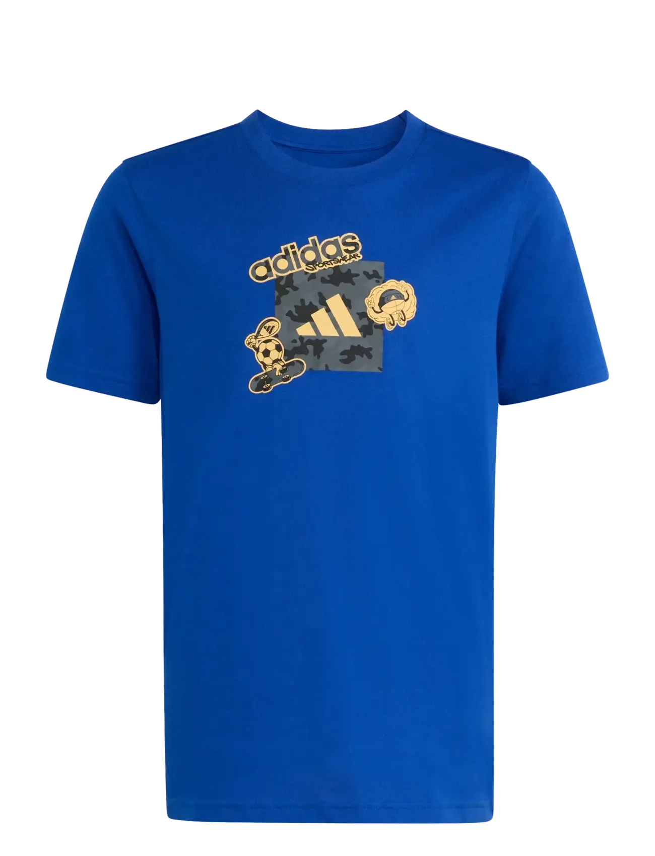 adidas Sportswear J CAMO TRAIN T - Lyhythihaiset t-paidat - ROYBLU / blue