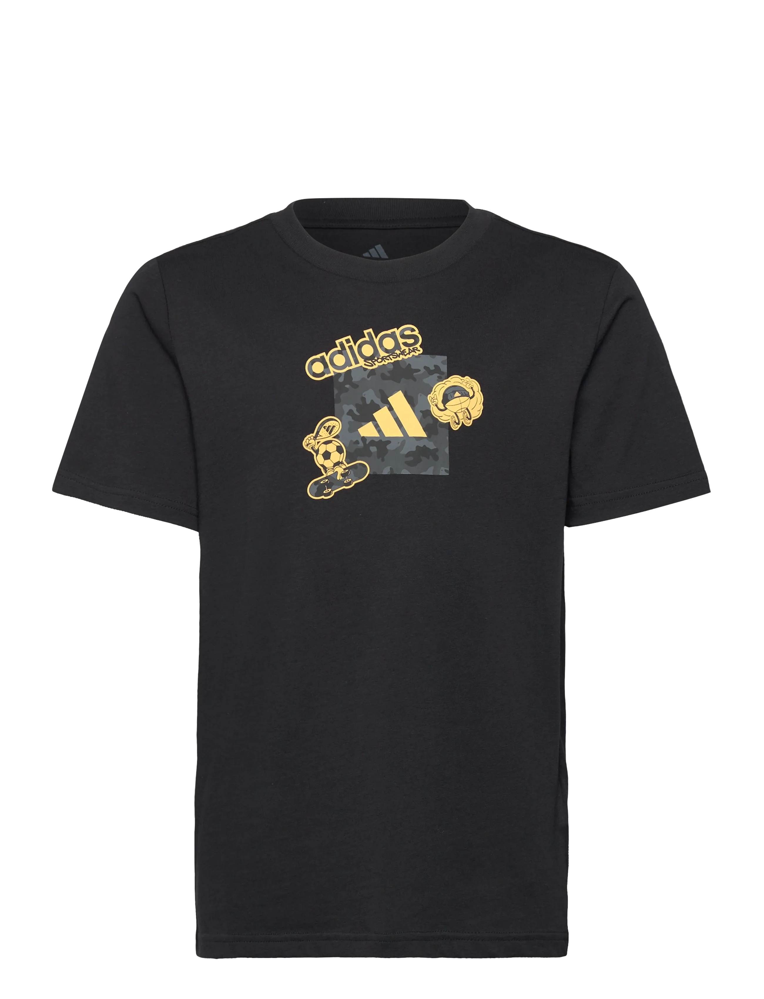 ADIDAS SPORTSWEAR J Camo Train T Schwarz - 140 - Kinder