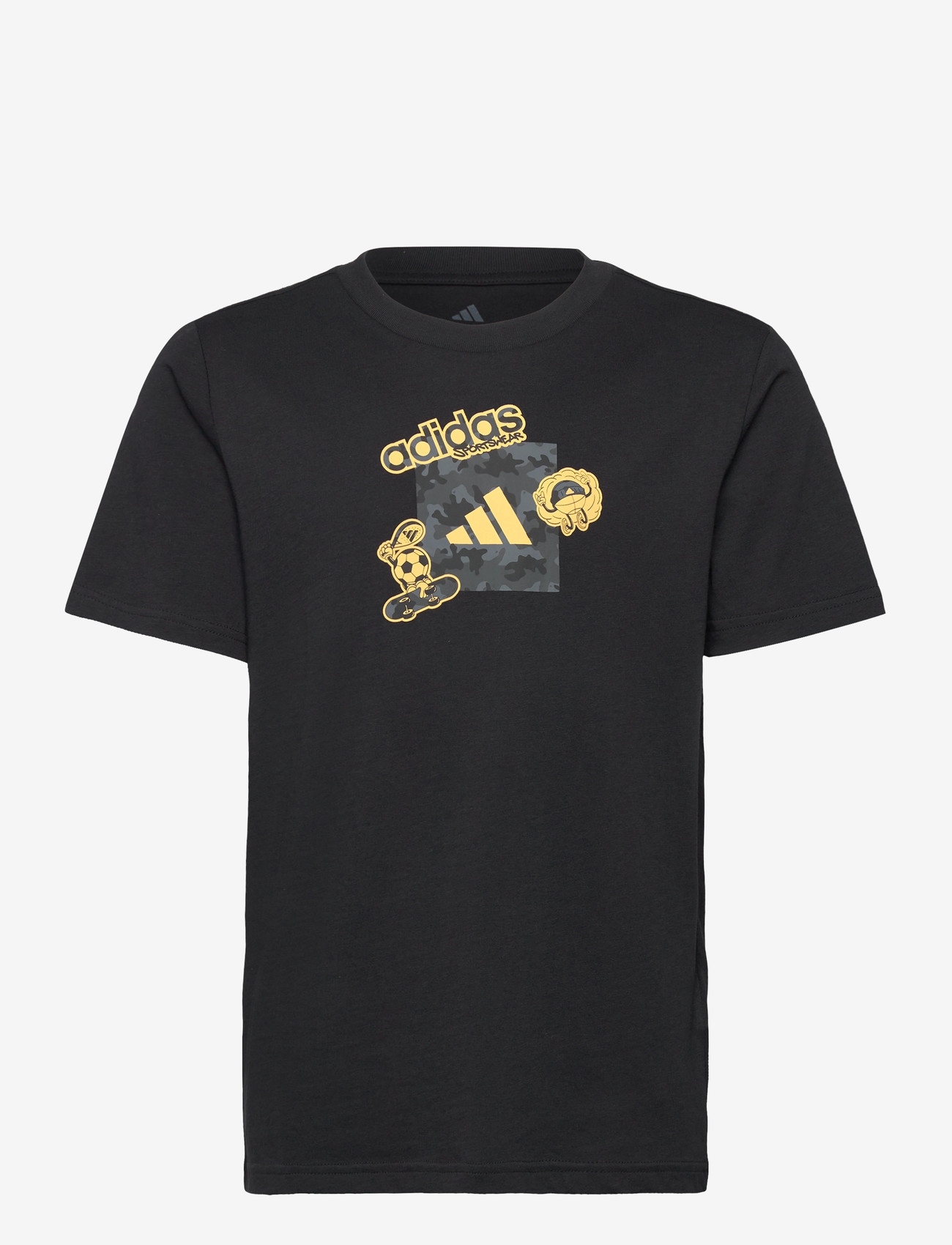adidas Sportswear - J CAMO TRAIN T - lühikeste varrukatega t-särgid - black - 0