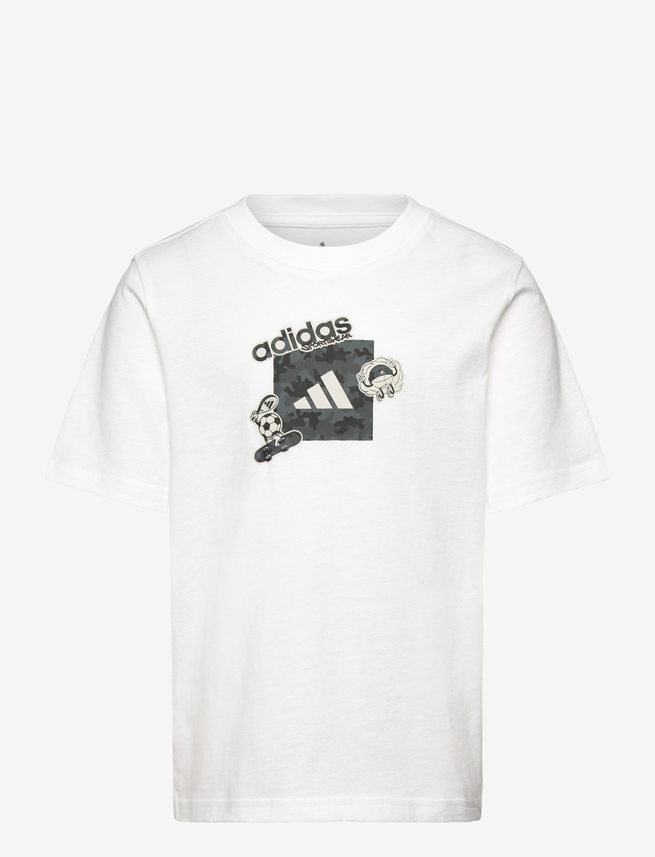 adidas Sportswear - J CAMO TRAIN T - kortærmede t-shirts - white - 0