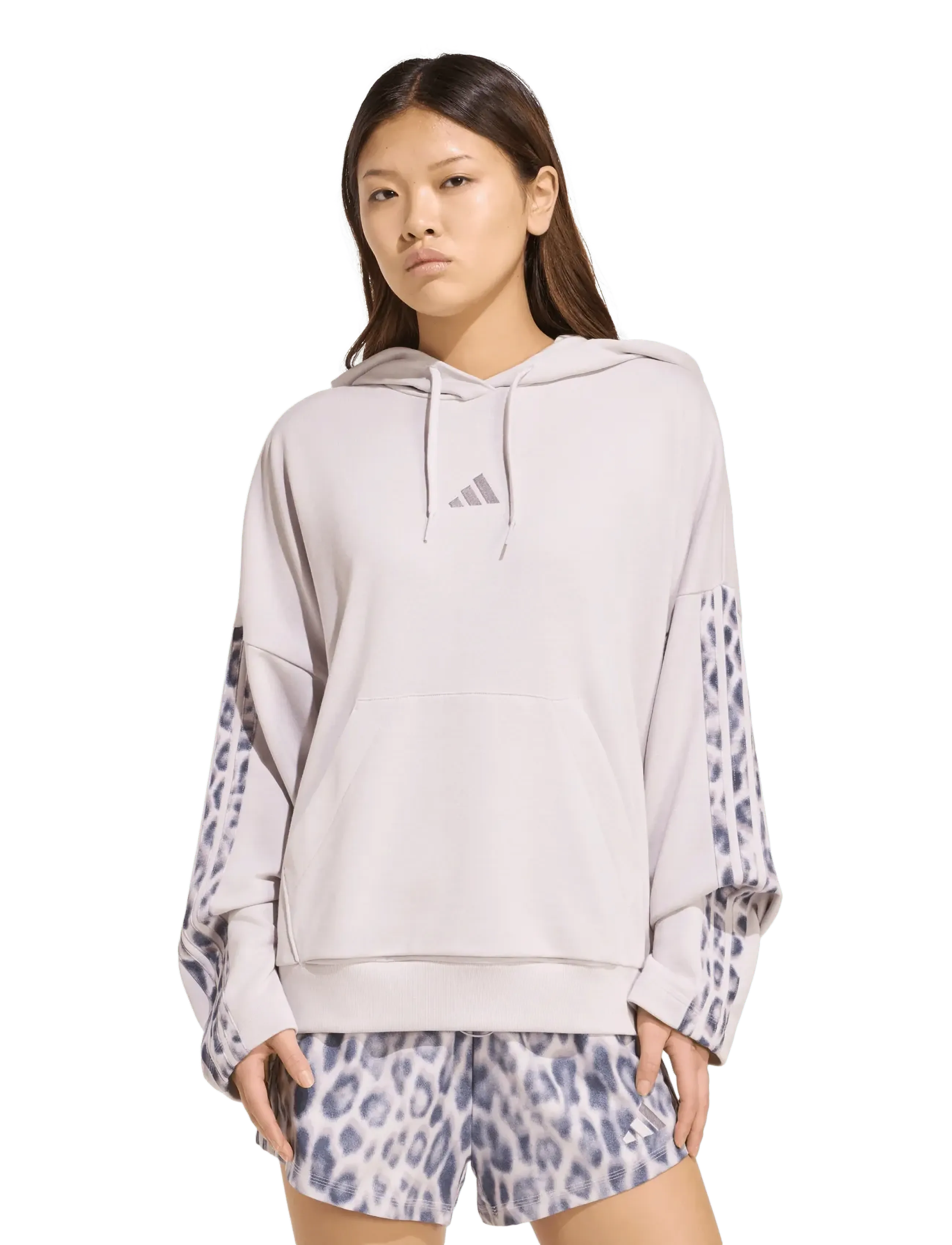 adidas Sportswear - W AOP FT HD INF - overdele - icepur/multco - 2