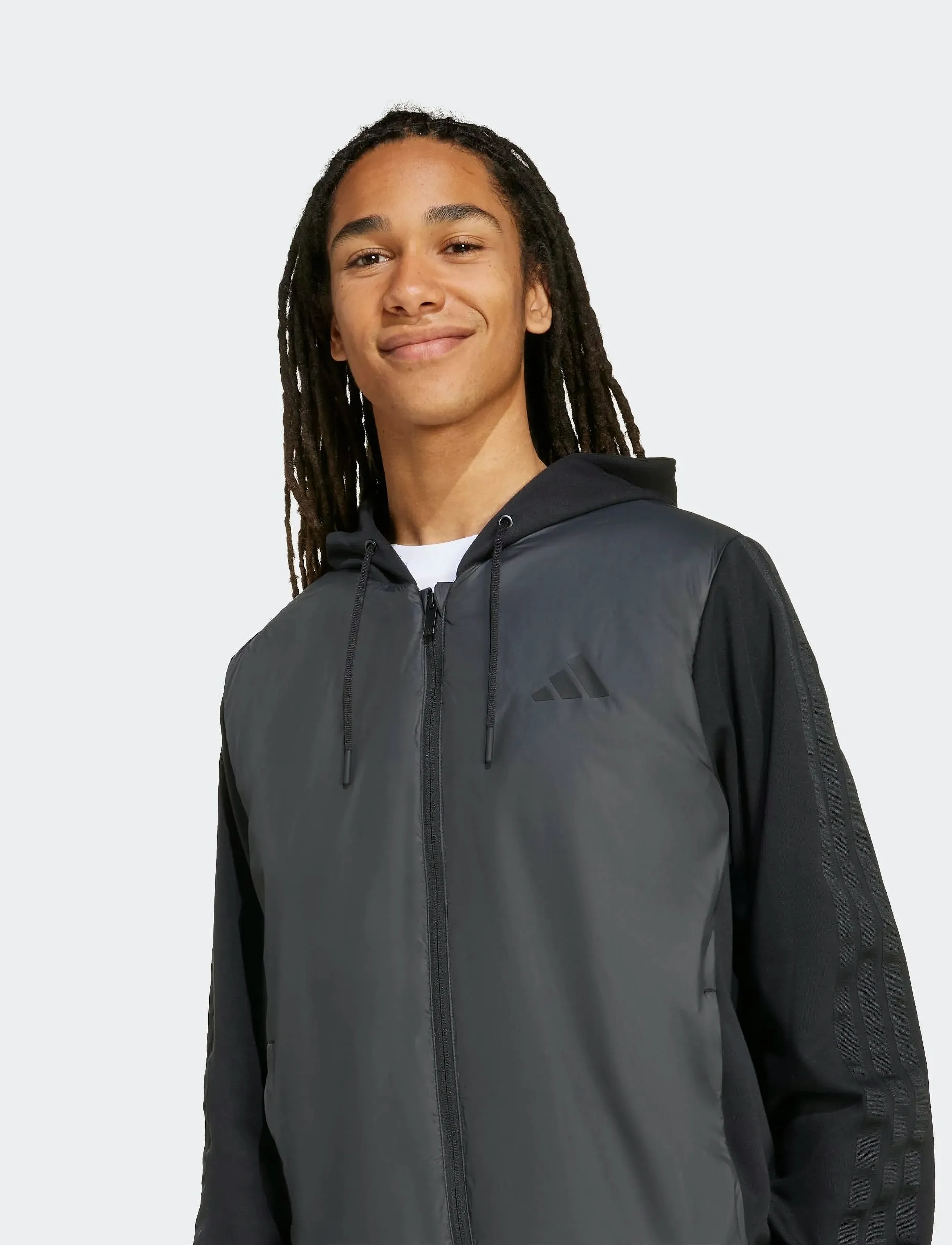 adidas Sportswear - ESS 3S IN HYB J - vestes décontractées - black - 2