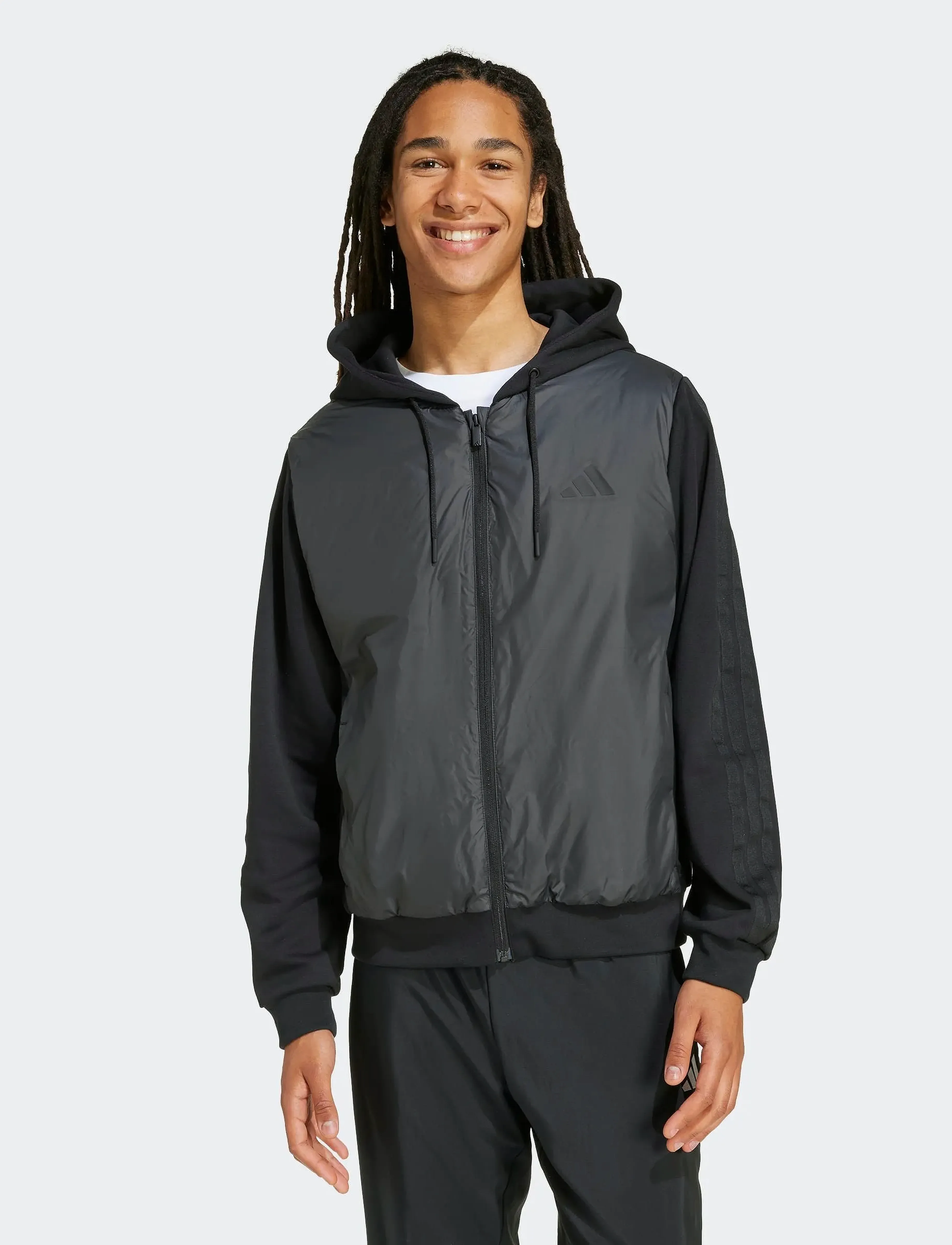 adidas Sportswear - ESS 3S IN HYB J - rennot takit - black - 4