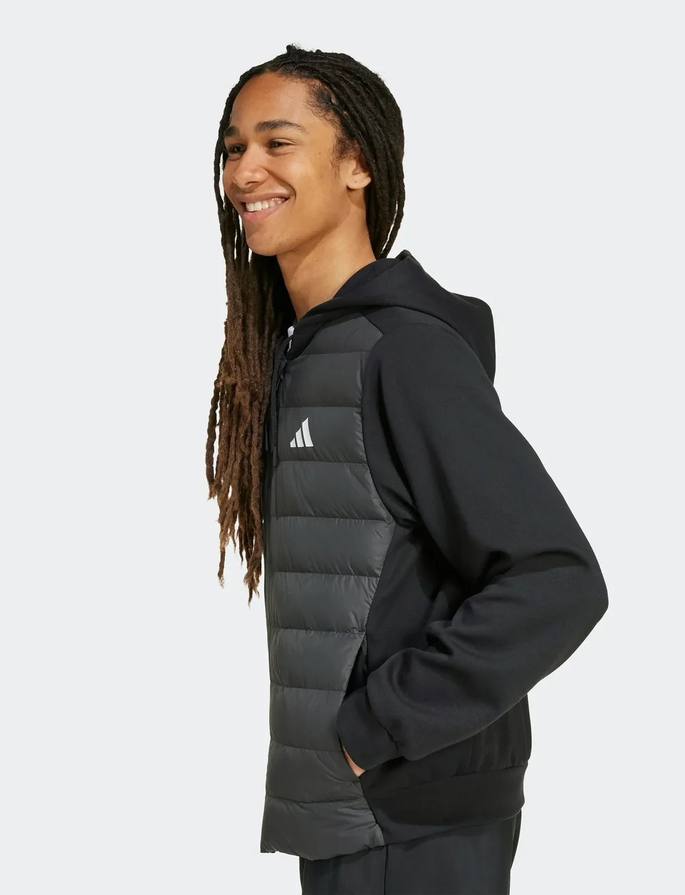 adidas Sportswear - ESS LD HYB HD J - sportjacken - black - 4