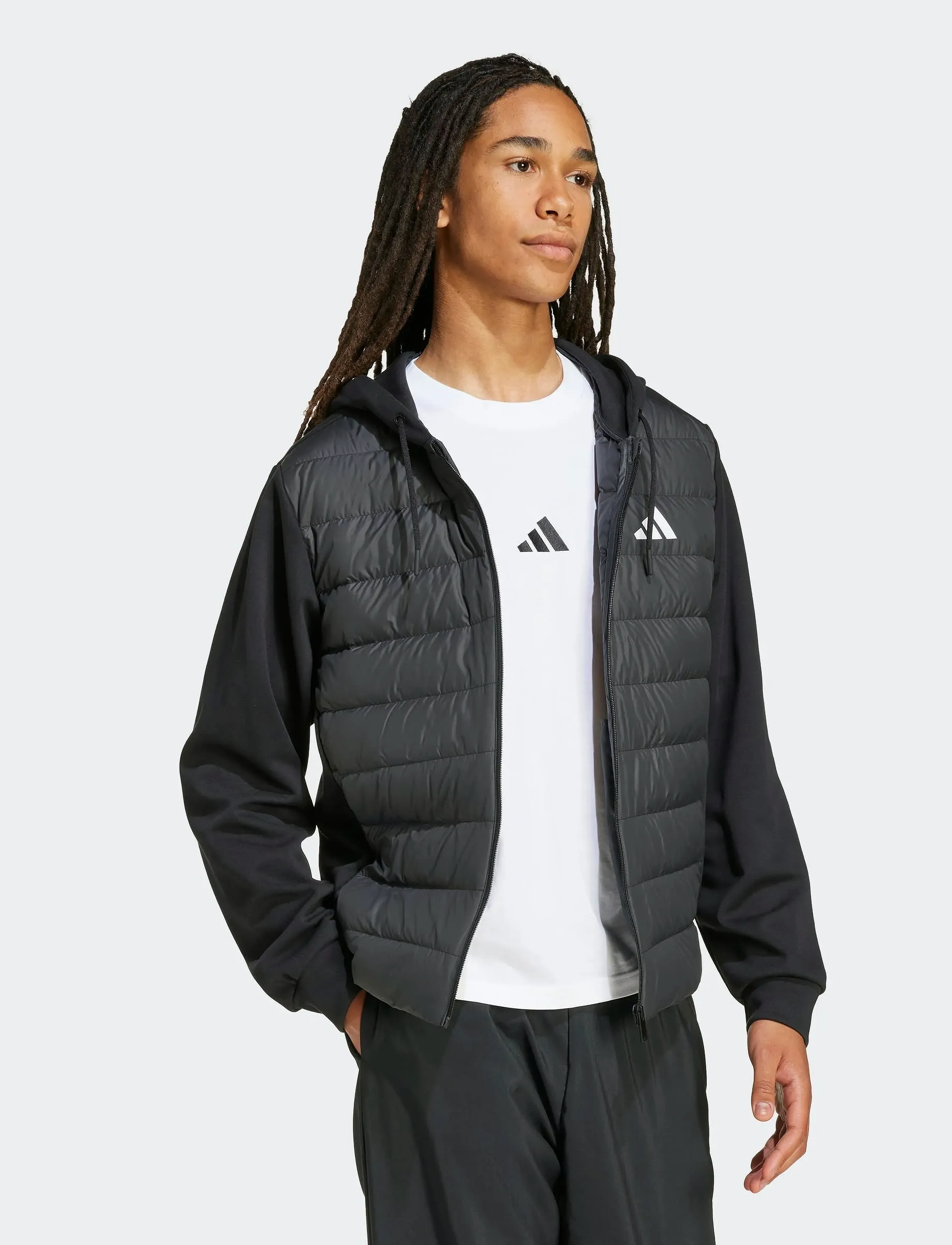 adidas Sportswear - ESS LD HYB HD J - casual jakker - black - 5