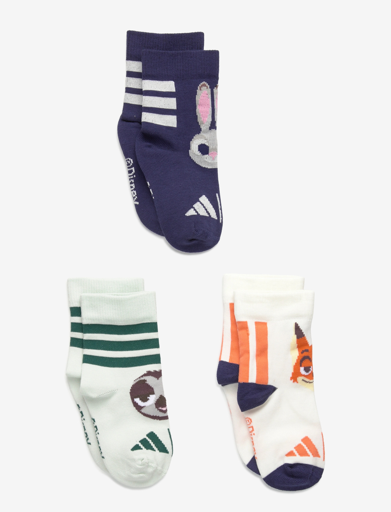 adidas Sportswear - LK DY ZOO 3PP - babysokker - owhite/lingrn/dkblue - 0