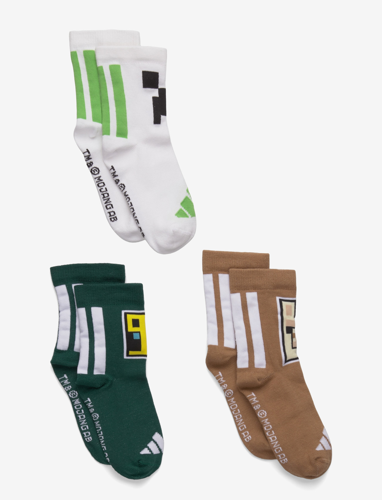 adidas Sportswear - Y MINECRAFT 3PP - strumpor - carbon/brndes/cgreen - 0