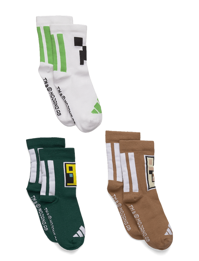 adidas Sportswear - Y MINECRAFT 3PP - strumpor - carbon/brndes/cgreen - 0