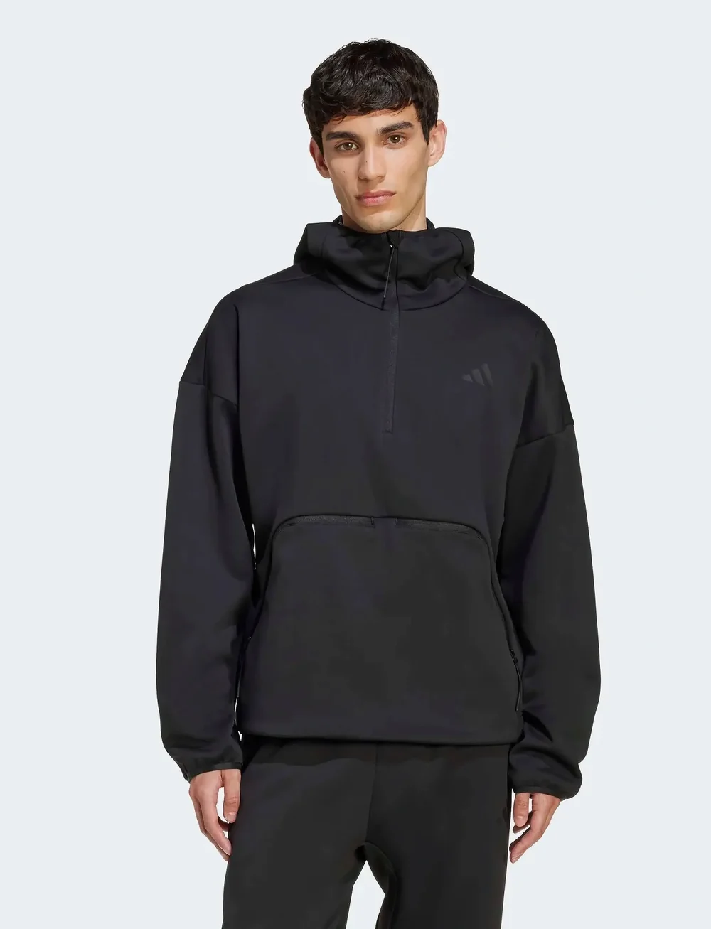 adidas Sportswear - M CT SS HZ - kapuutsiga dressipluusid - black - 0