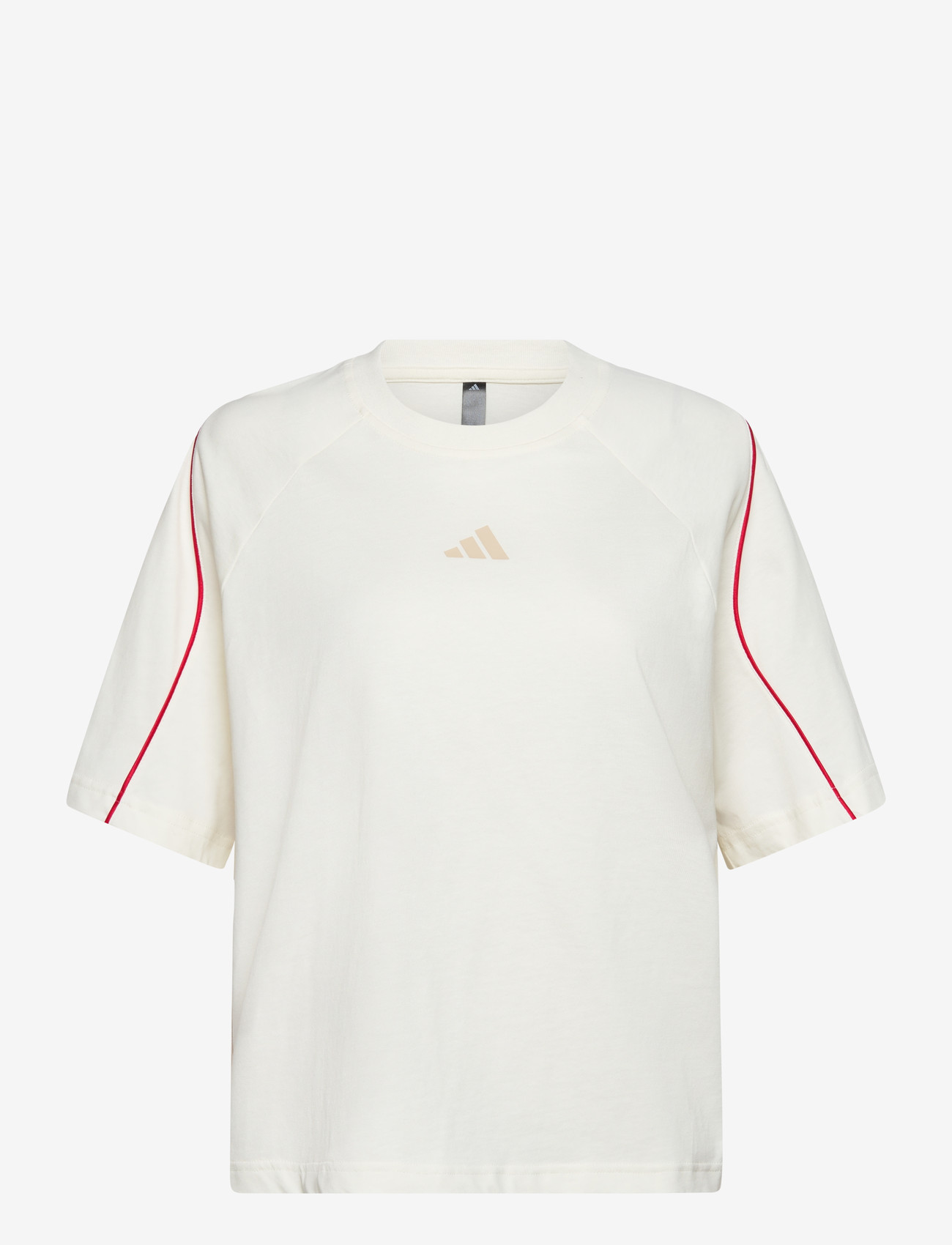 adidas Sportswear - W STADIUM TEE - t-shirts - owhite/purrub/crli - 0