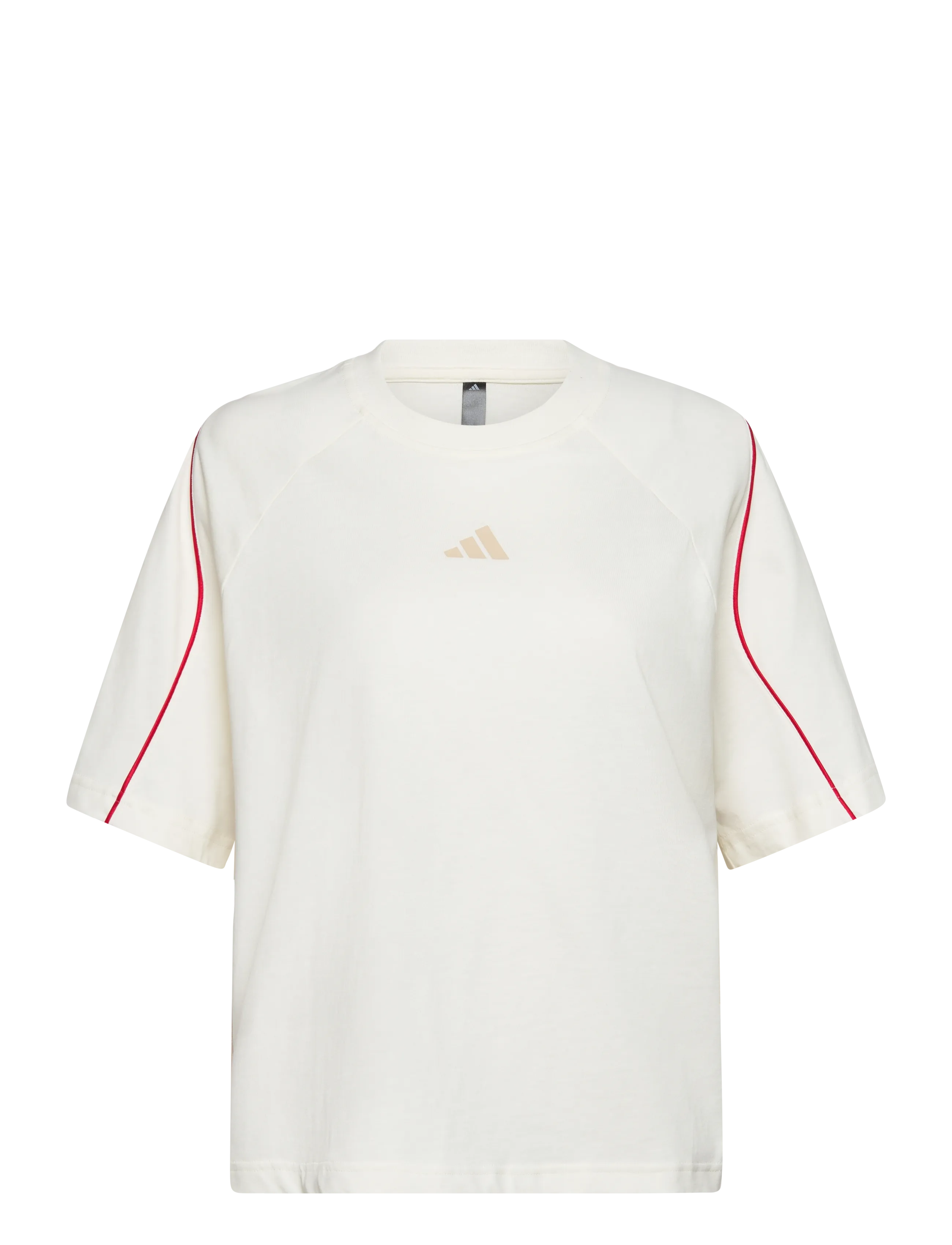 adidas Sportswear W STADIUM TEE - Kleidung - OWHITE/PURRUB/CRLI / cream