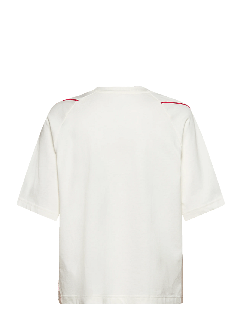 adidas Sportswear - W STADIUM TEE - t-shirts - owhite/purrub/crli - 1