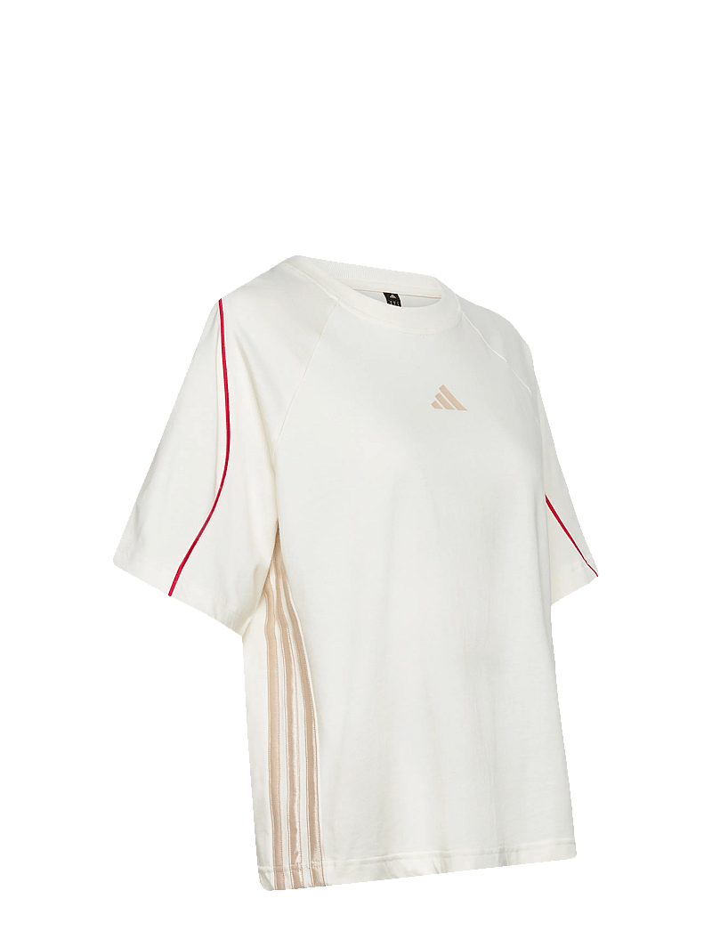 adidas Sportswear - W STADIUM TEE - t-shirts - owhite/purrub/crli - 2