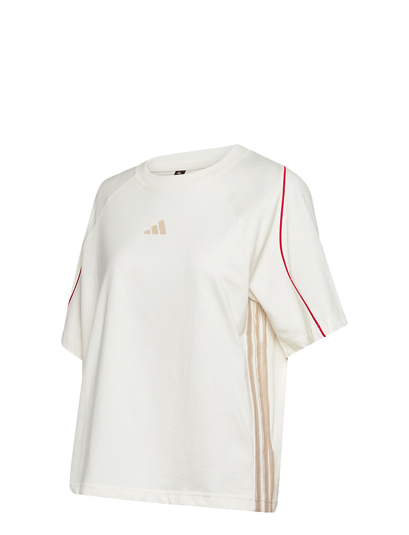 adidas Sportswear - W STADIUM TEE - t-shirts - owhite/purrub/crli - 3
