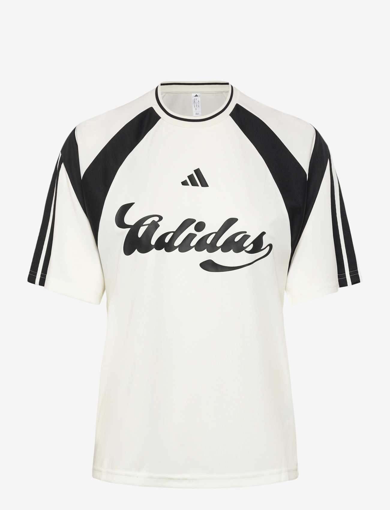 adidas Sportswear W HER TEE - T-shirts - OWHITE/BLACK / white