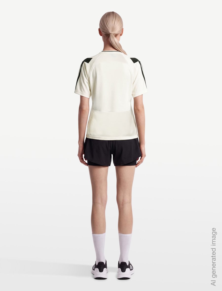 adidas Sportswear - W HER TEE - alussärgid ja t-särgid - owhite/black - 4