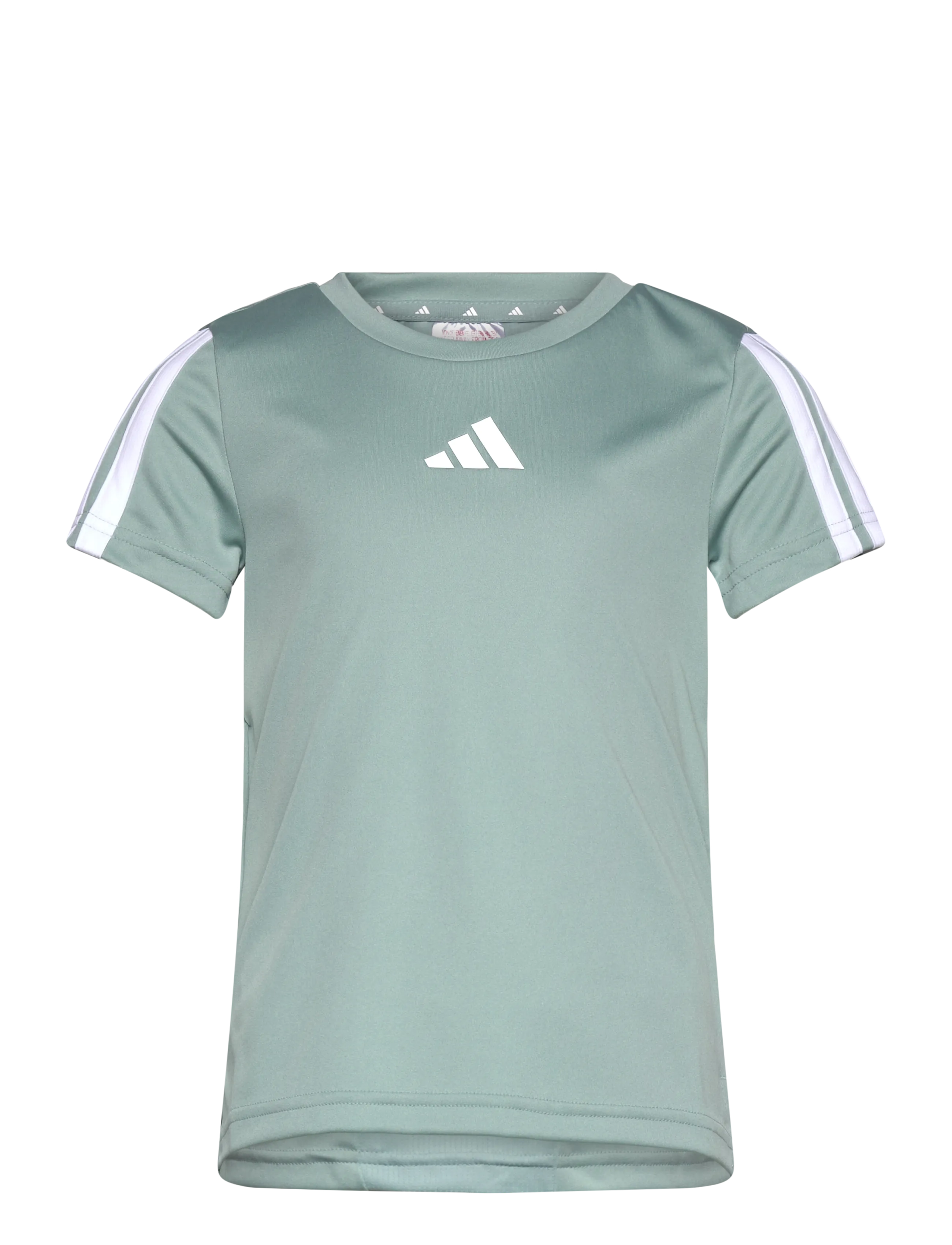 adidas Sportswear JG TR-ES 3S TEE - Sportoberteile - WOSA/WHITE / green
