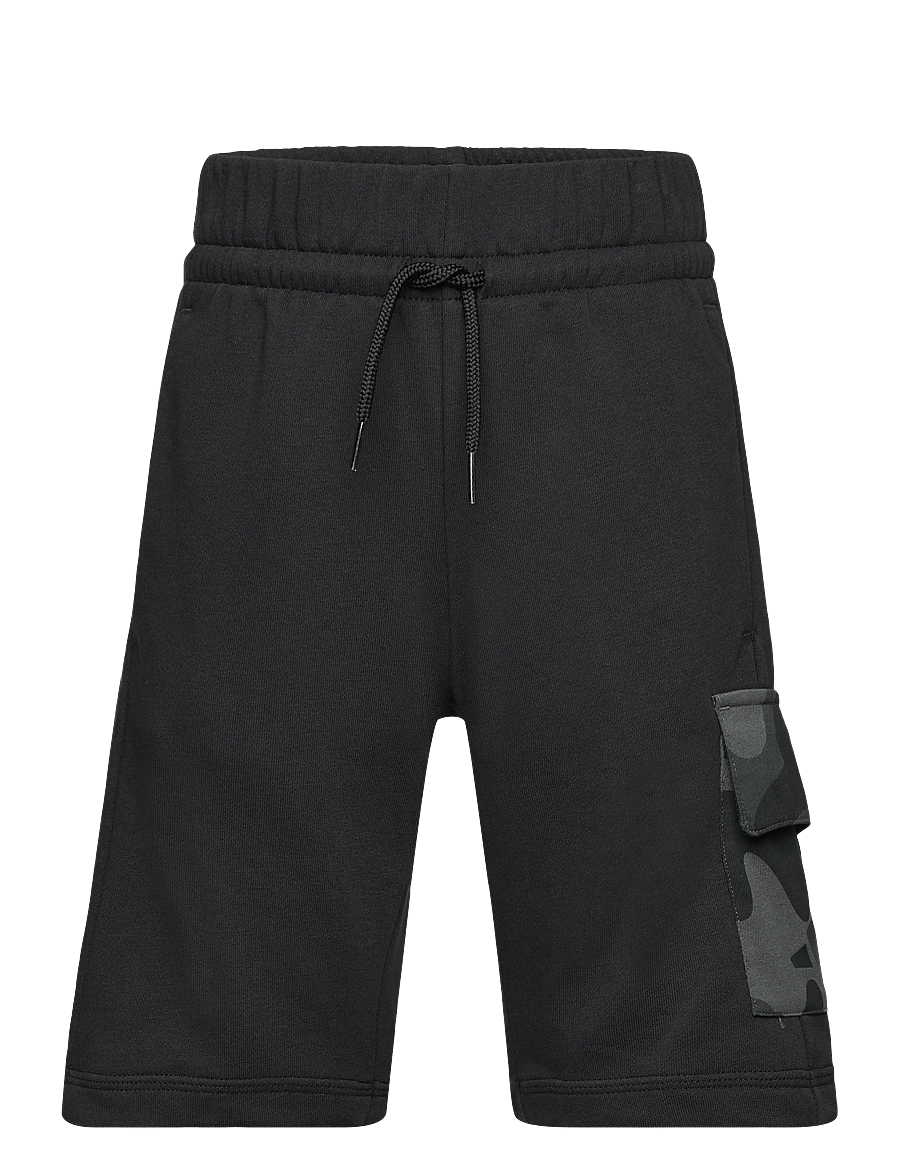 adidas Sportswear - J CAMO FT SHORT - sweatshorts - black/carbon - 0