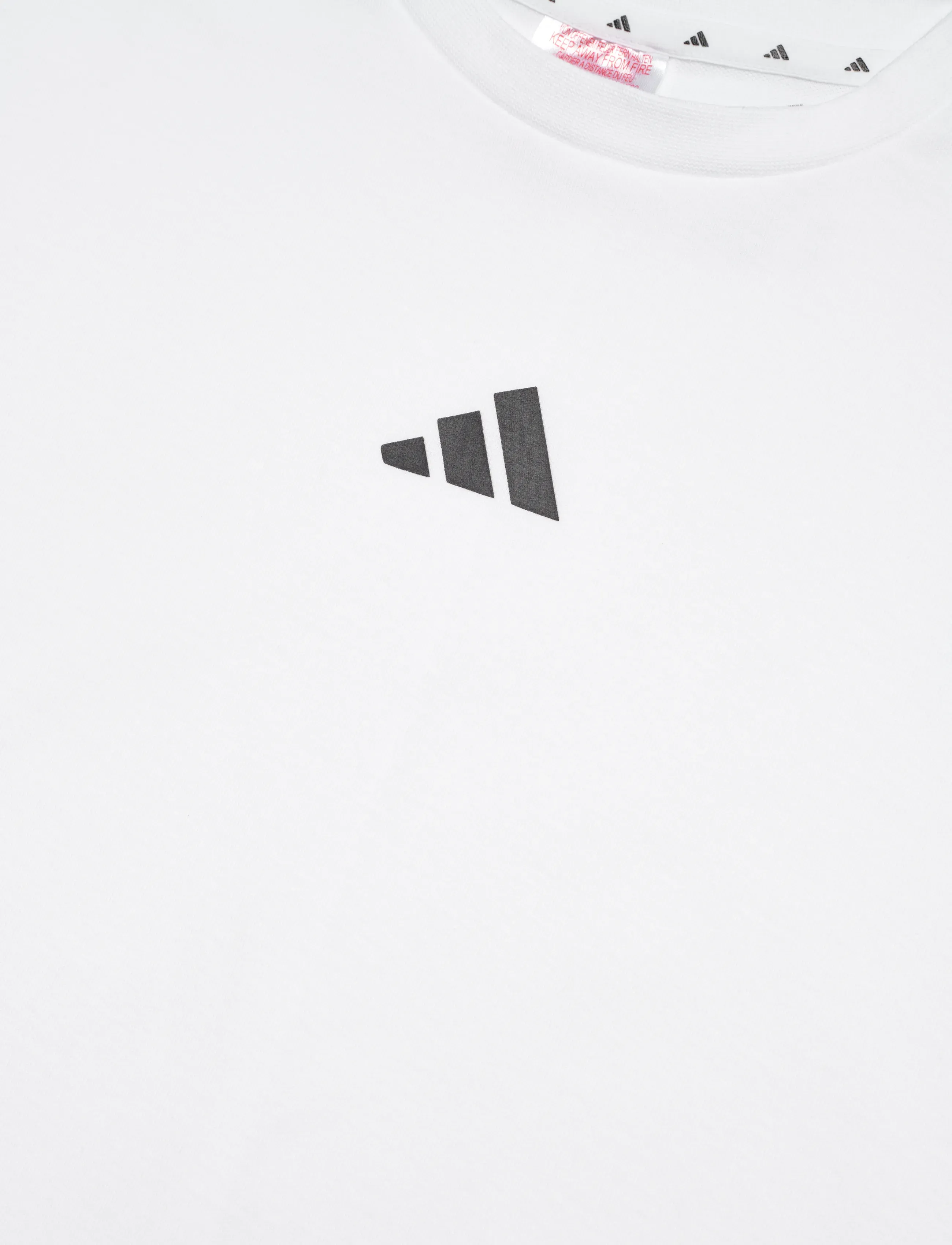 adidas Sportswear - J FI OVSZ TEE - Íþróttatoppar - white/black - 2