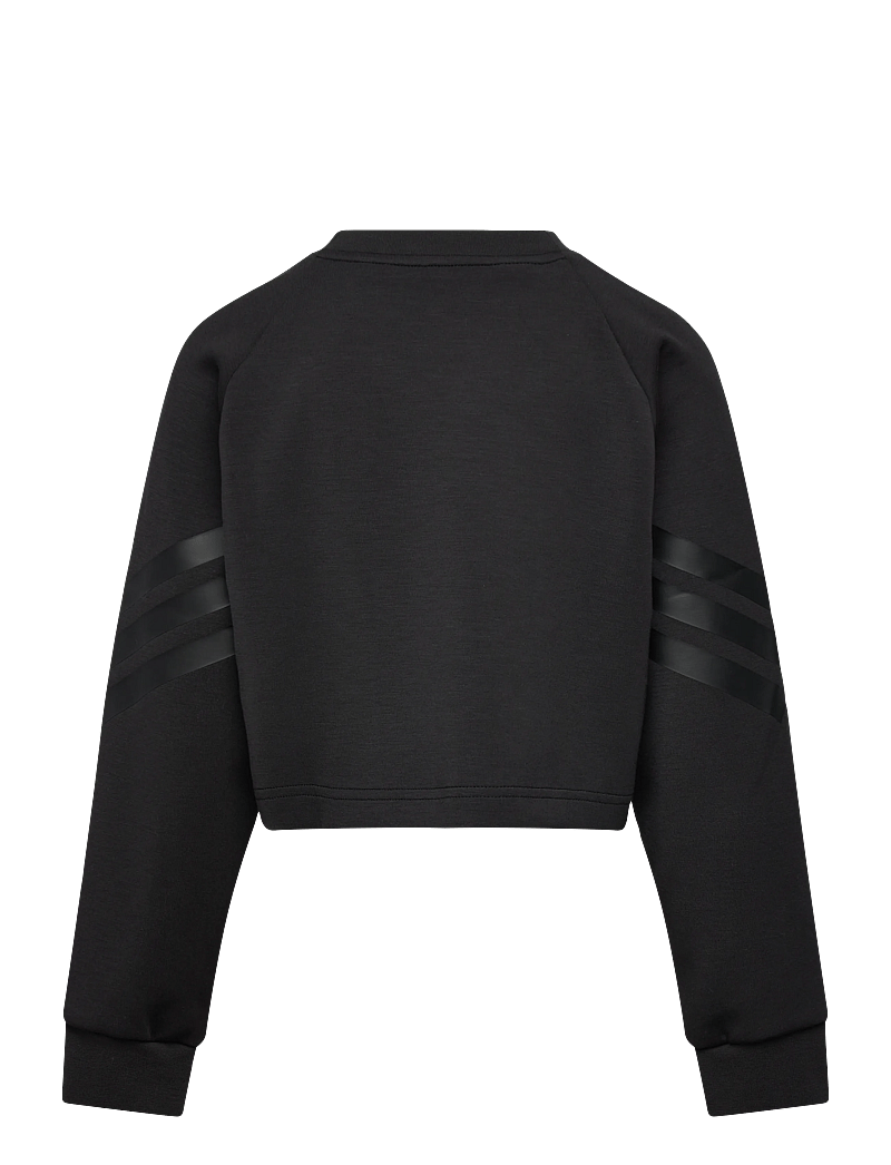 adidas Sportswear - JG FI 3S CREW - sweatshirts - black/black - 2